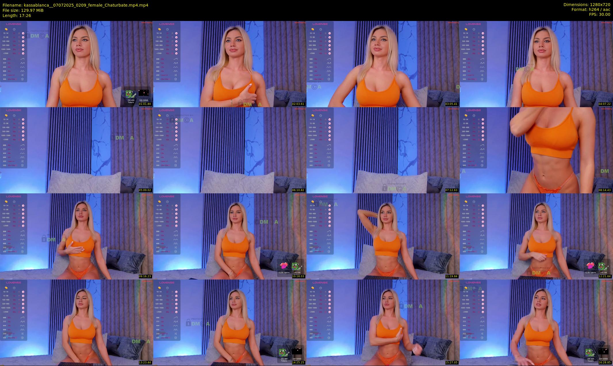 kassablanca_ — 18 minute Chaturbate female cam show recording, 720p, Jul 7, 2025