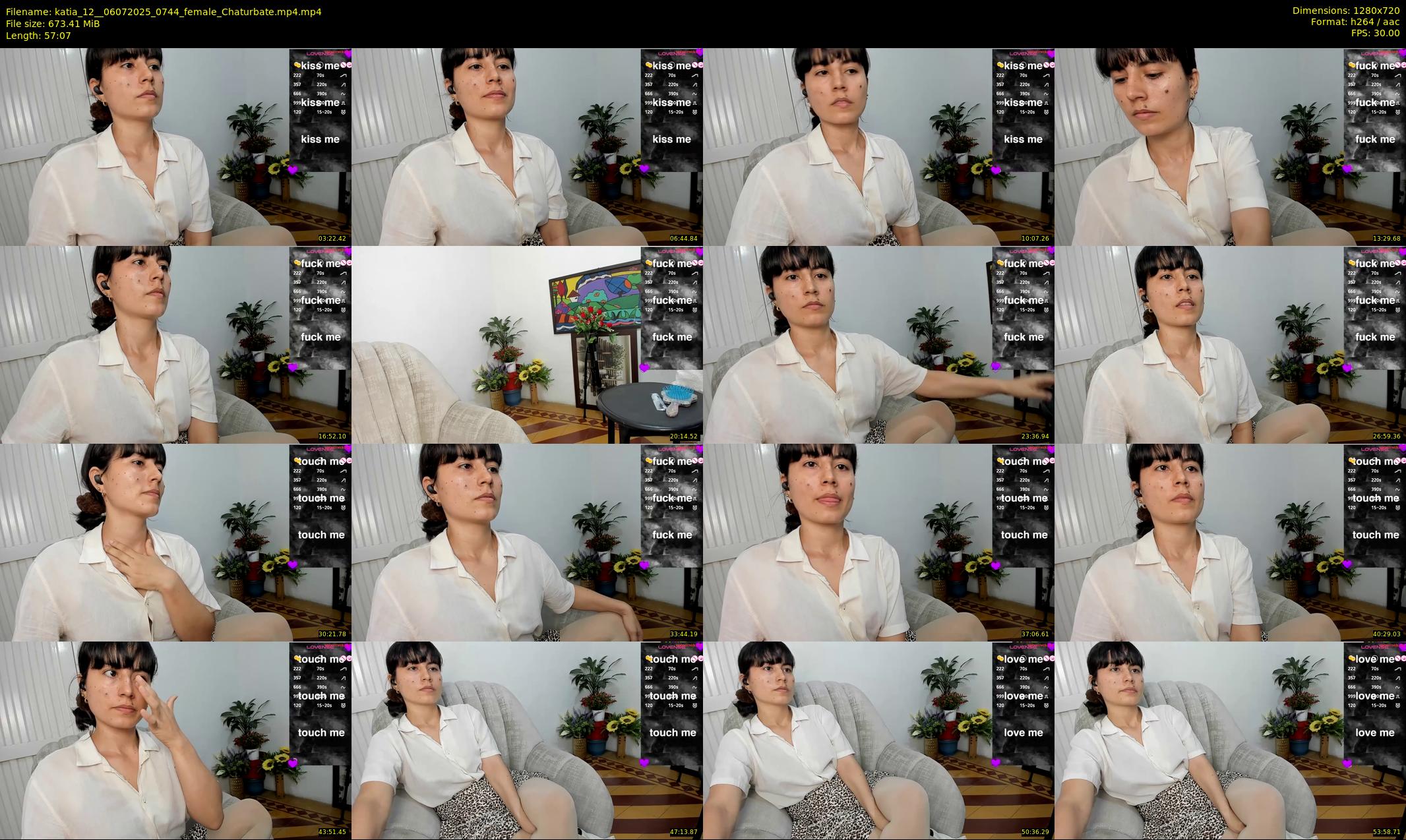 katia_12_ — 58 minute Chaturbate female cam show recording, 720p, Jul 6, 2025