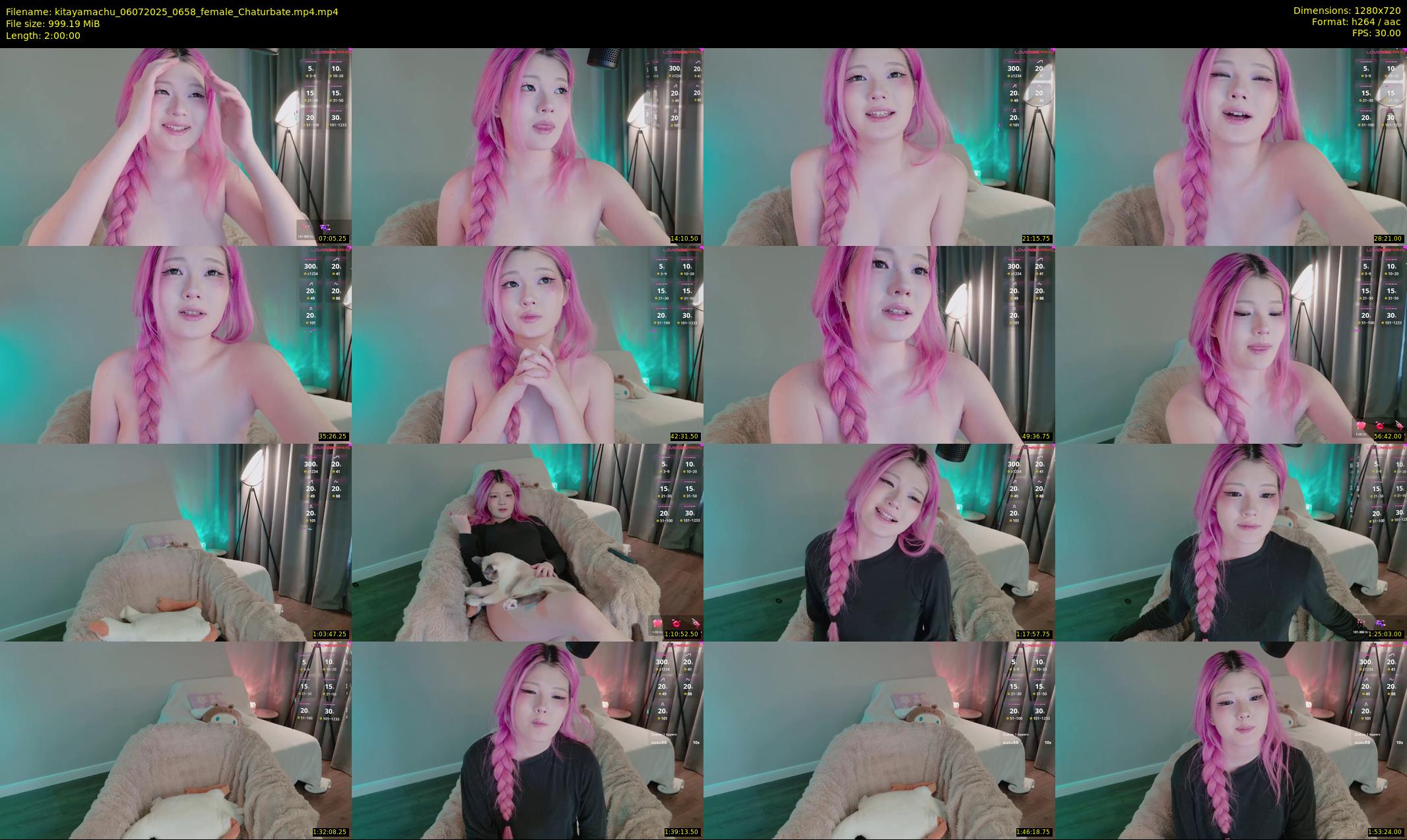kitayamachu — 120 minute Chaturbate female cam show recording, 720p, Jul 6, 2025