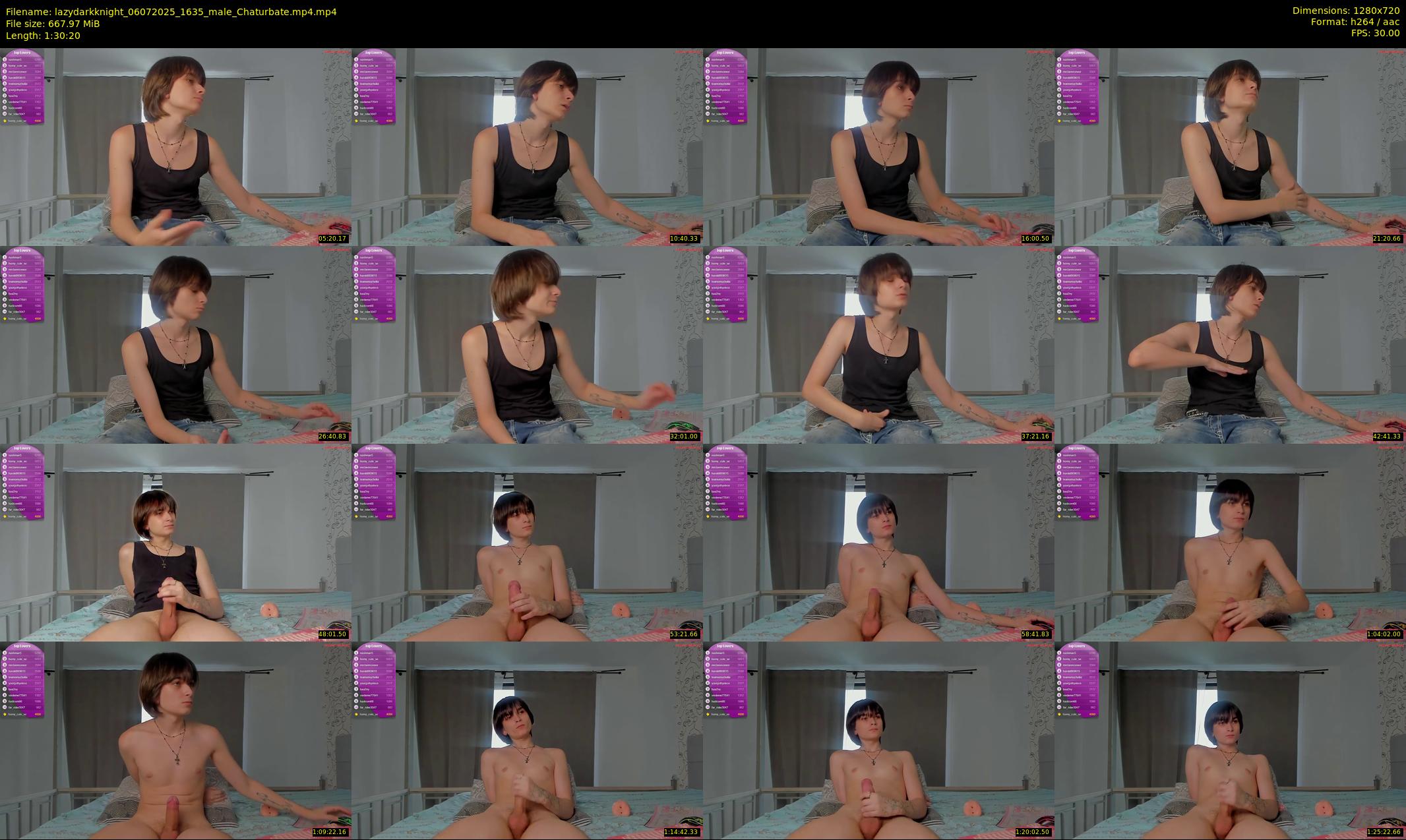 lazydarkknight — 91 minute Chaturbate male cam show recording, 720p, Jul 6, 2025