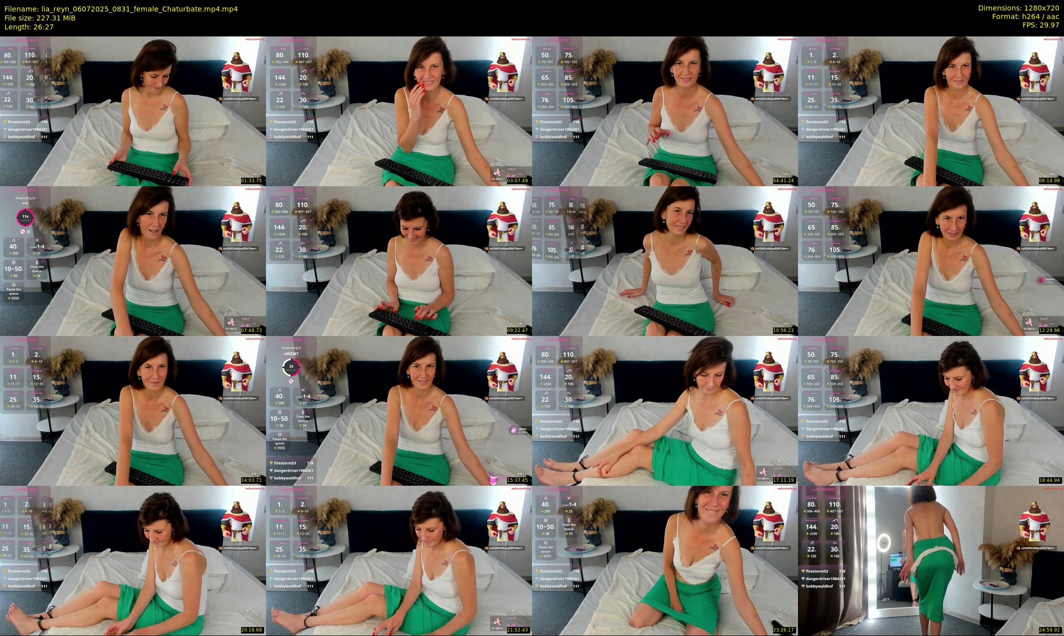 lia_reyn — 27 minute Chaturbate female cam show recording, 720p, Jul 6, 2025