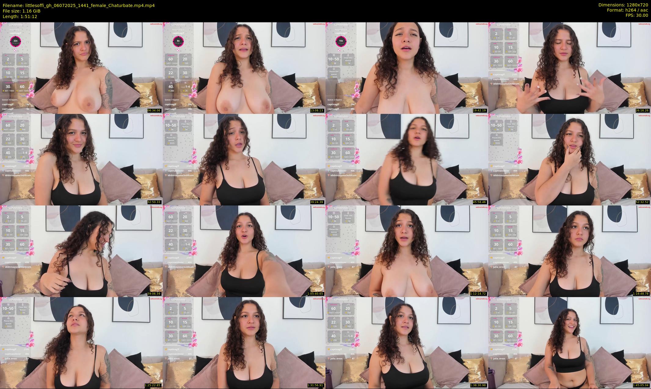 littlesoffi_gh — 112 minute Chaturbate female cam show recording, 720p, Jul 6, 2025