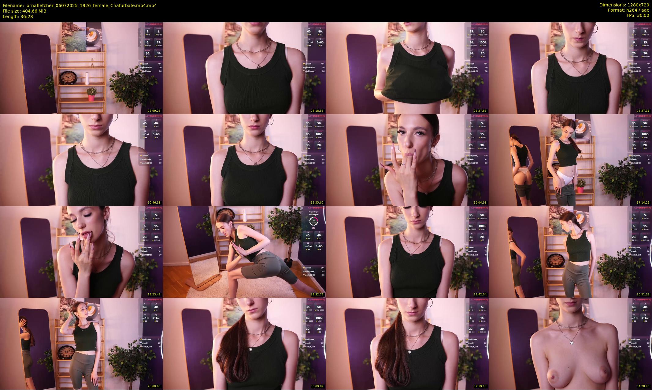 lornafletcher — 37 minute Chaturbate female cam show recording, 720p, Jul 6, 2025