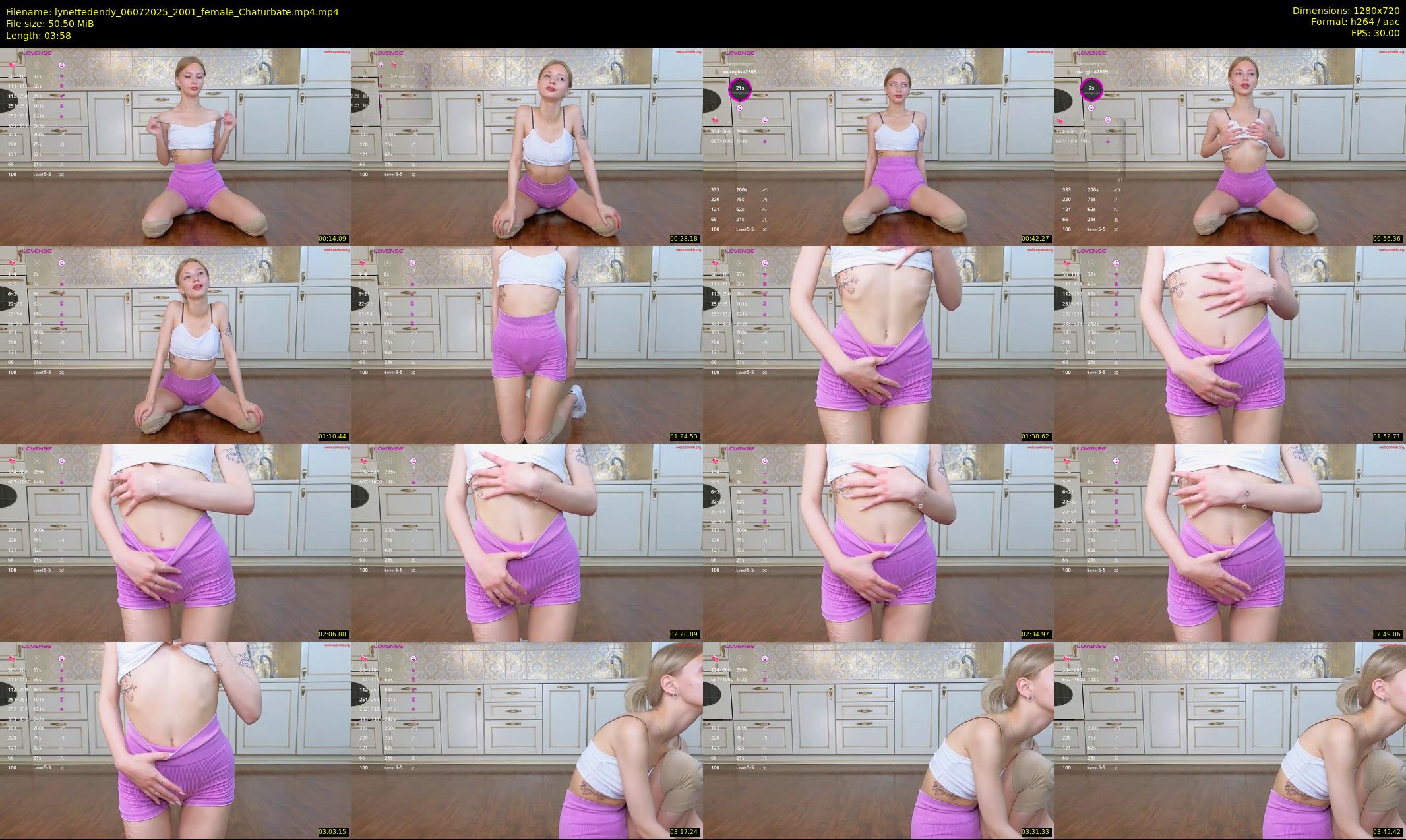 lynettedendy — 4 minute Chaturbate female cam show recording, 720p, Jul 6, 2025
