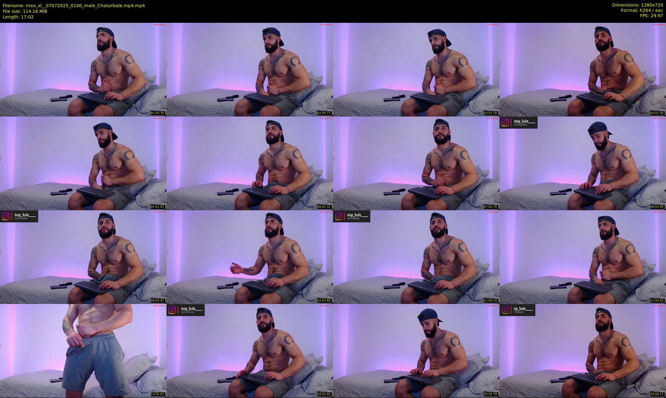 max_xl_ — 18 minute Chaturbate male cam show recording, 720p, Jul 7, 2025