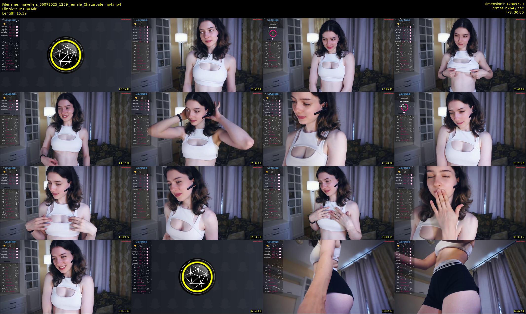 mayellers — 16 minute Chaturbate female cam show recording, 720p, Jul 6, 2025