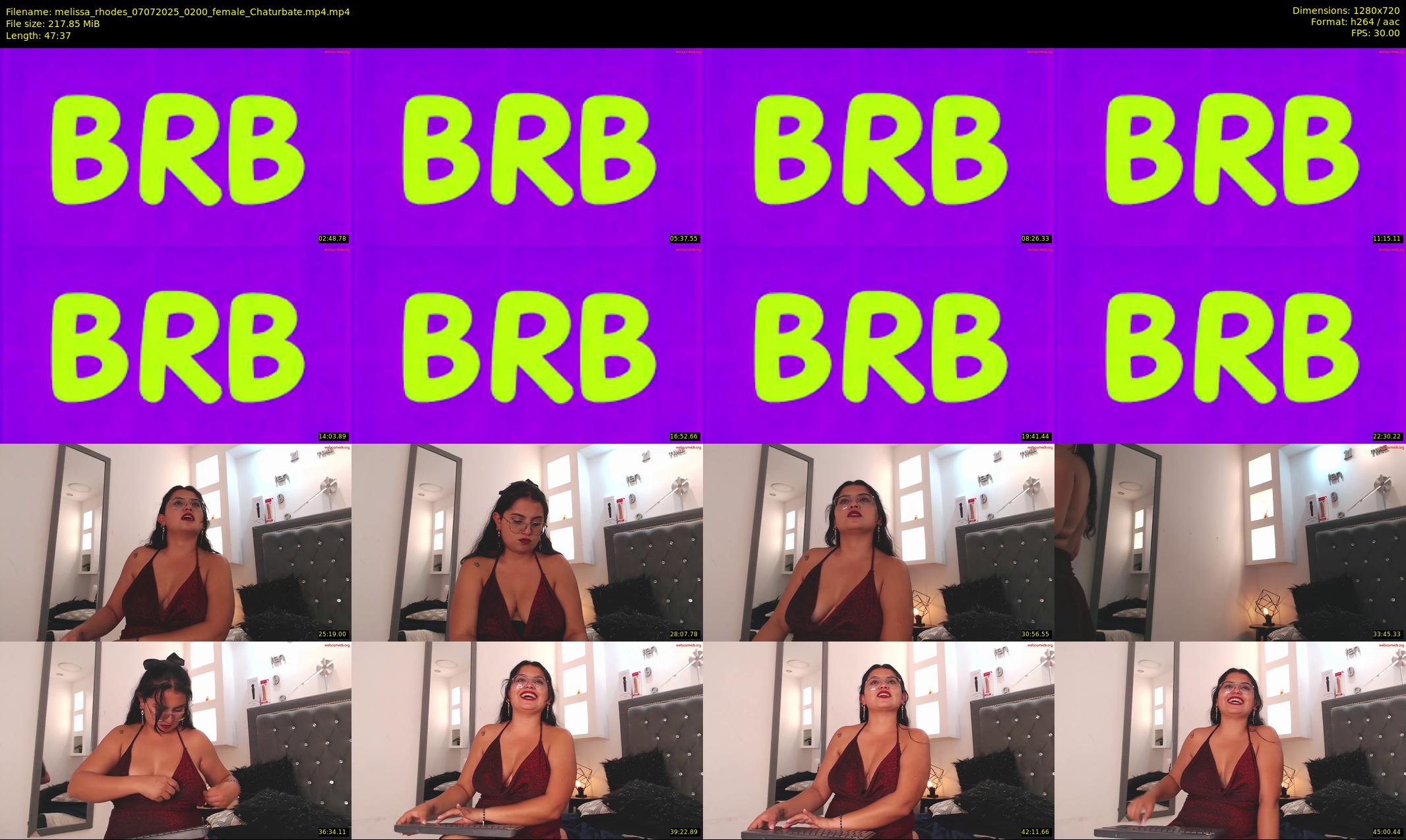 melissa_rhodes — 48 minute Chaturbate female cam show recording, 720p, Jul 7, 2025