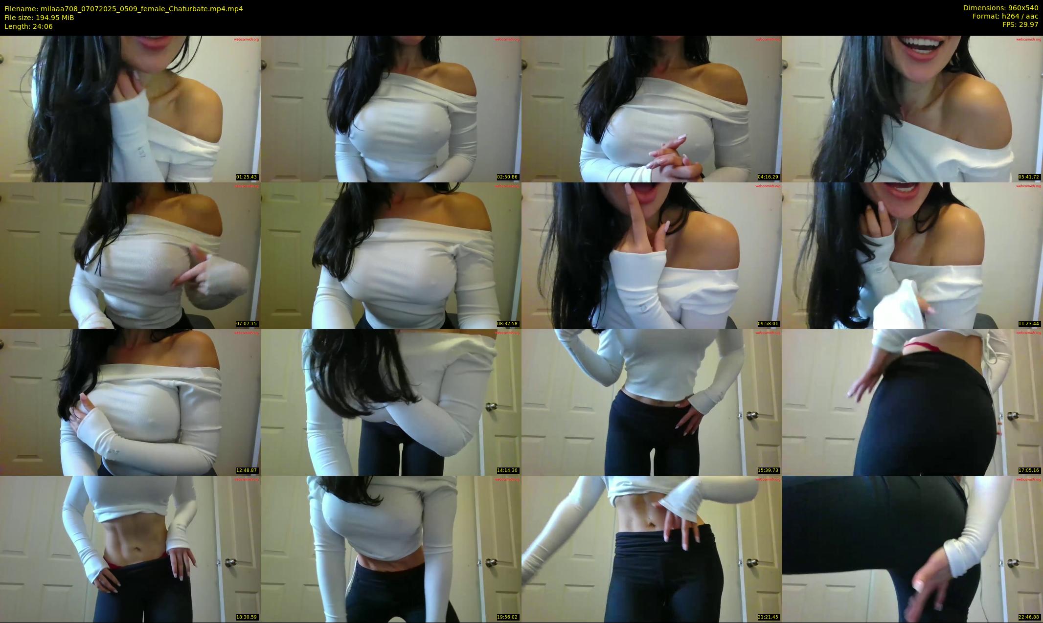 milaaa708 — 25 minute Chaturbate female cam show recording, 480p, Jul 7, 2025