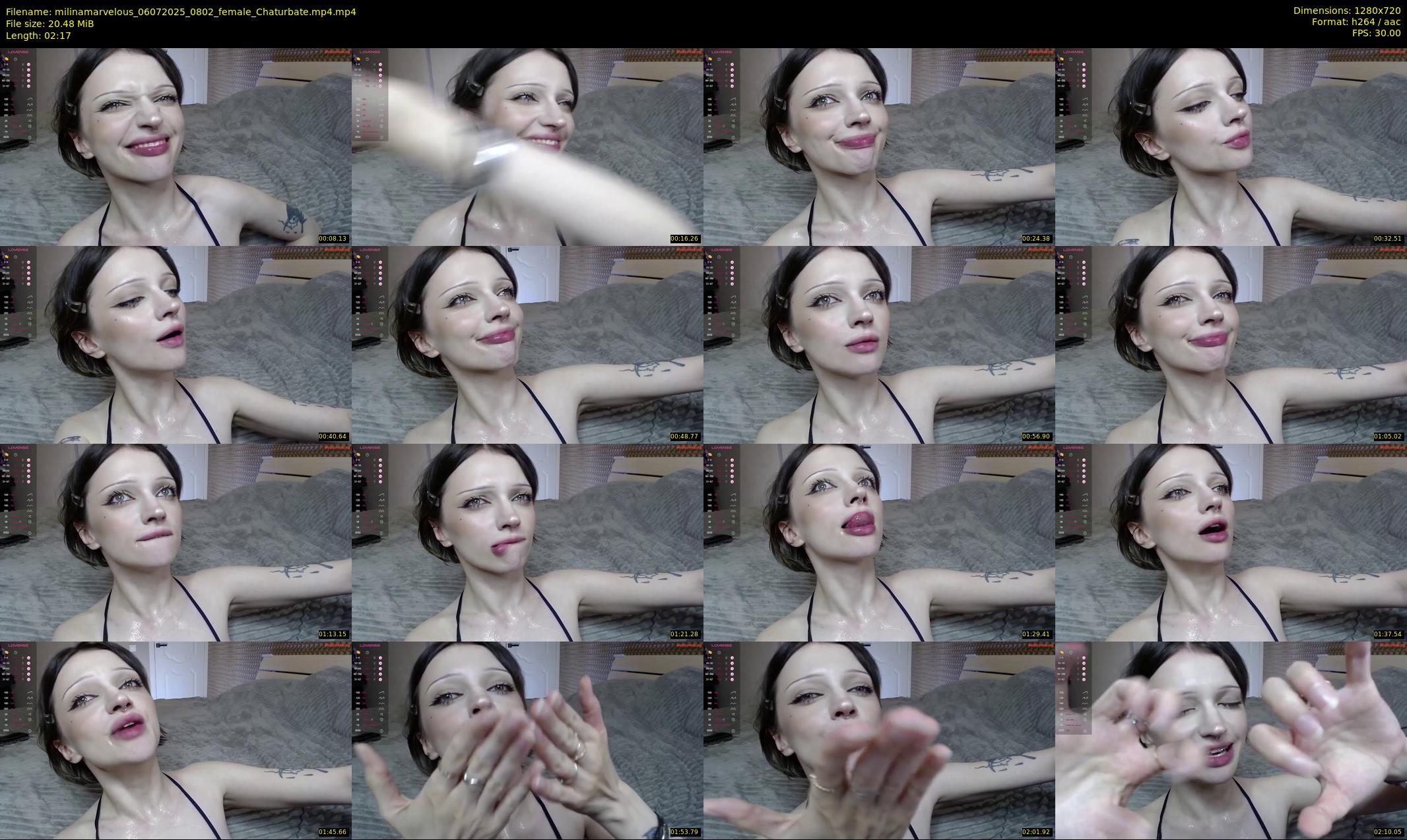 milinamarvelous — 3 minute Chaturbate female cam show recording, 720p, Jul 6, 2025