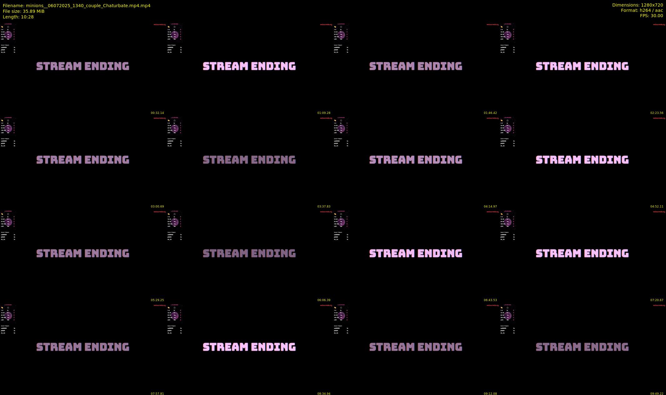 minions_ — 11 minute Chaturbate couple cam show recording, 720p, Jul 6, 2025