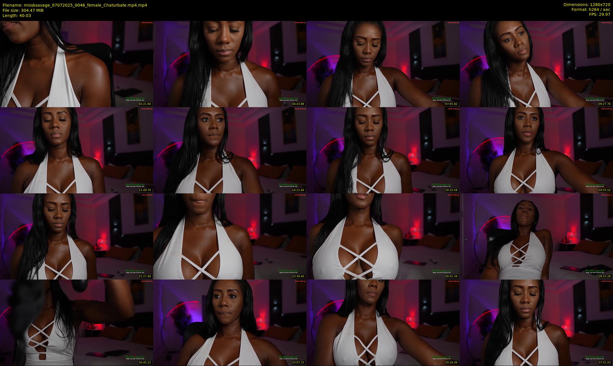 missksavage — 41 minute Chaturbate female cam show recording, 720p, Jul 7, 2025