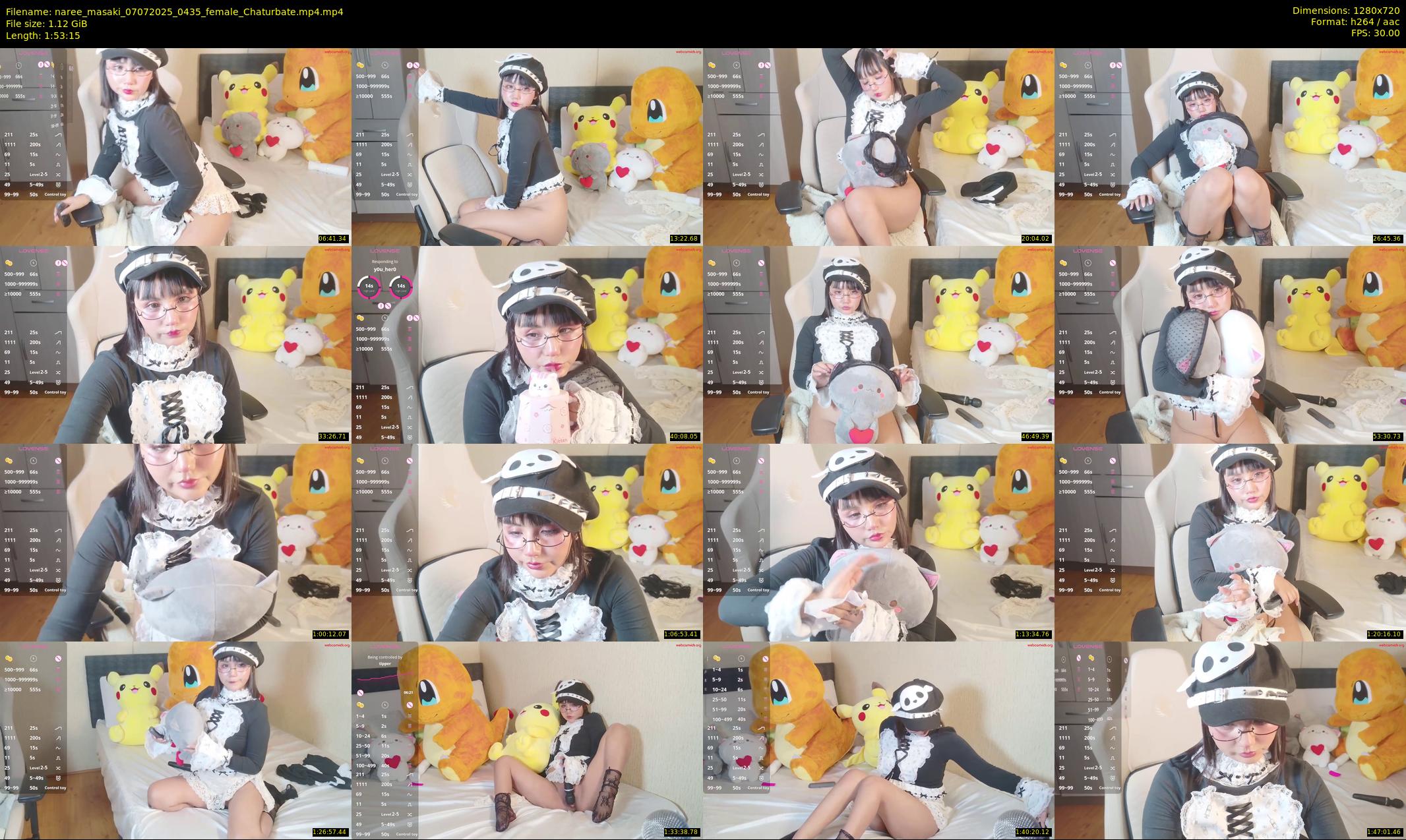 naree_masaki — 114 minute Chaturbate female cam show recording, 720p, Jul 7, 2025