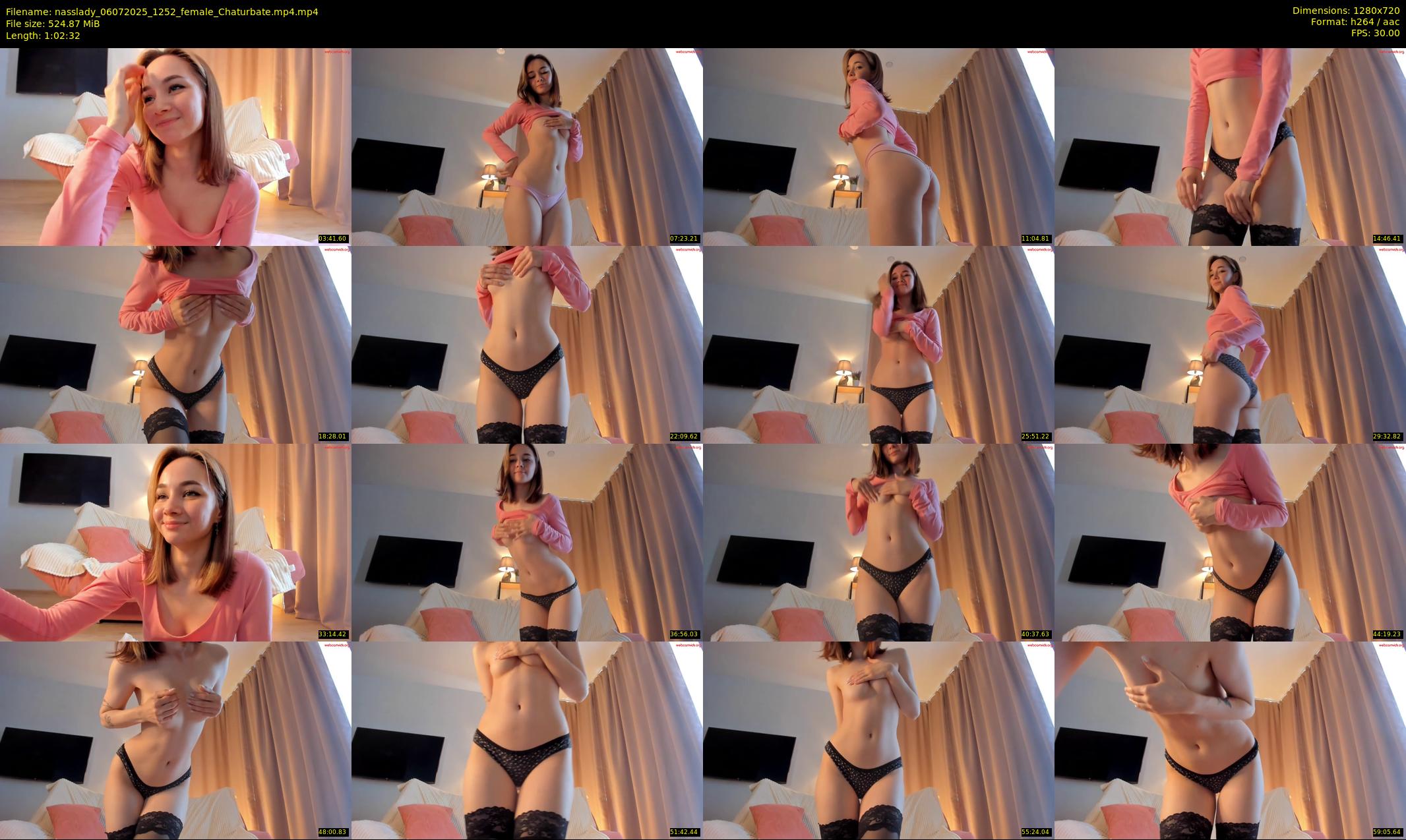 nasslady — 63 minute Chaturbate female cam show recording, 720p, Jul 6, 2025