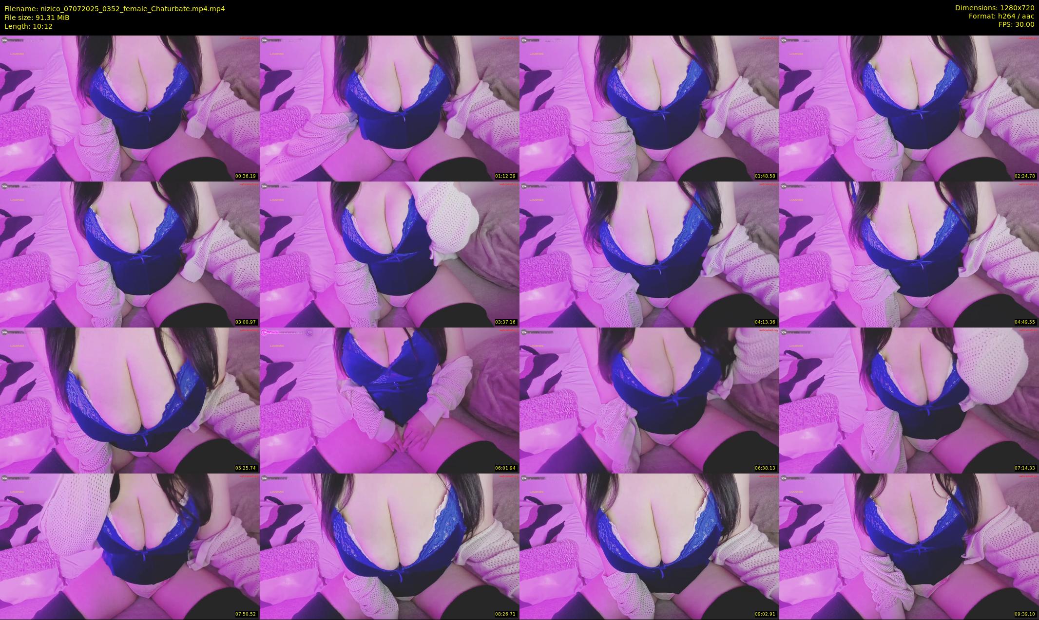 nizico — 11 minute Chaturbate female cam show recording, 720p, Jul 7, 2025