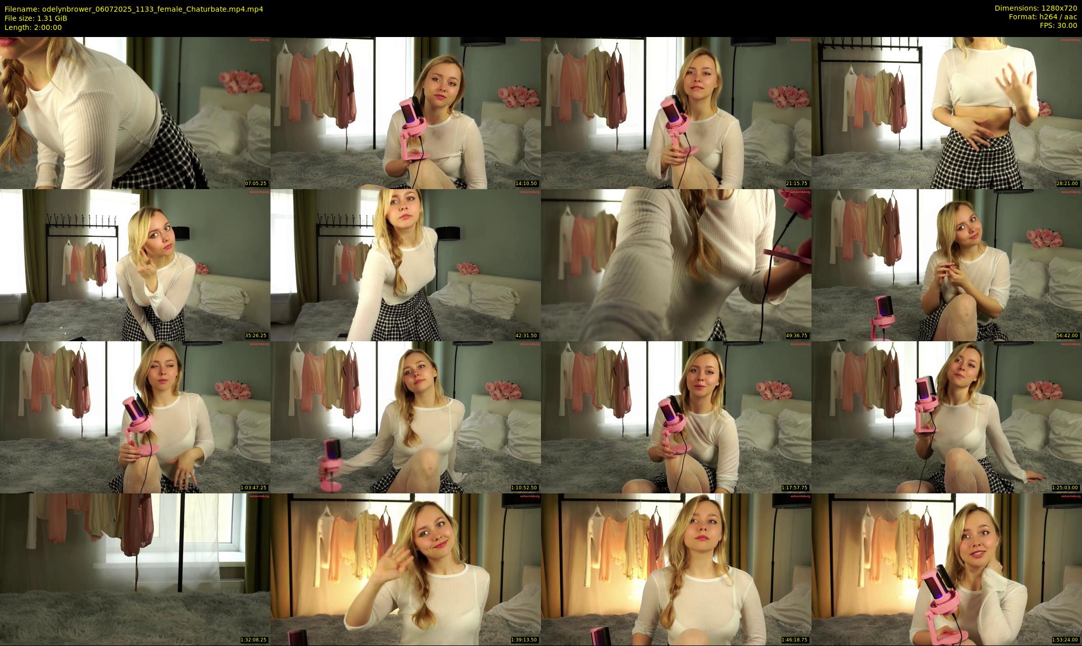 odelynbrower — 120 minute Chaturbate female cam show recording, 720p, Jul 6, 2025