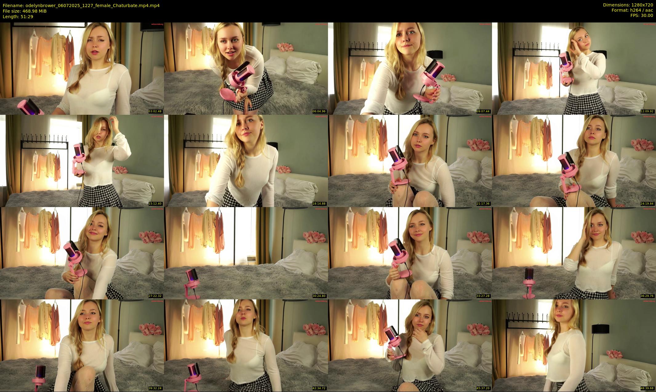 odelynbrower — 52 minute Chaturbate female cam show recording, 720p, Jul 6, 2025