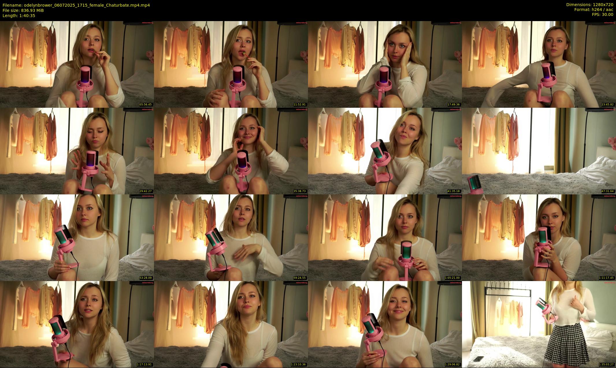 odelynbrower — 101 minute Chaturbate female cam show recording, 720p, Jul 6, 2025