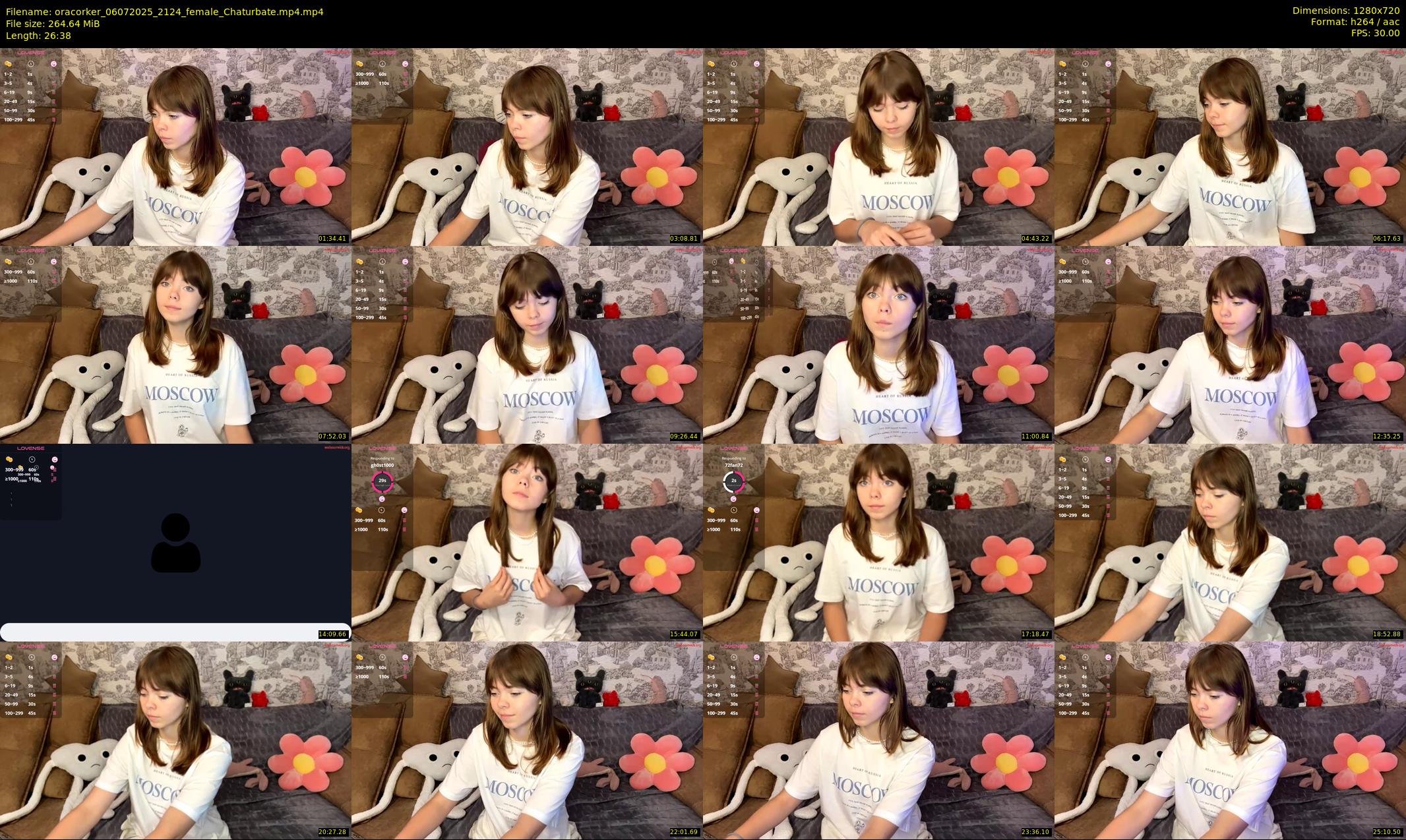 oracorker — 27 minute Chaturbate female cam show recording, 720p, Jul 6, 2025