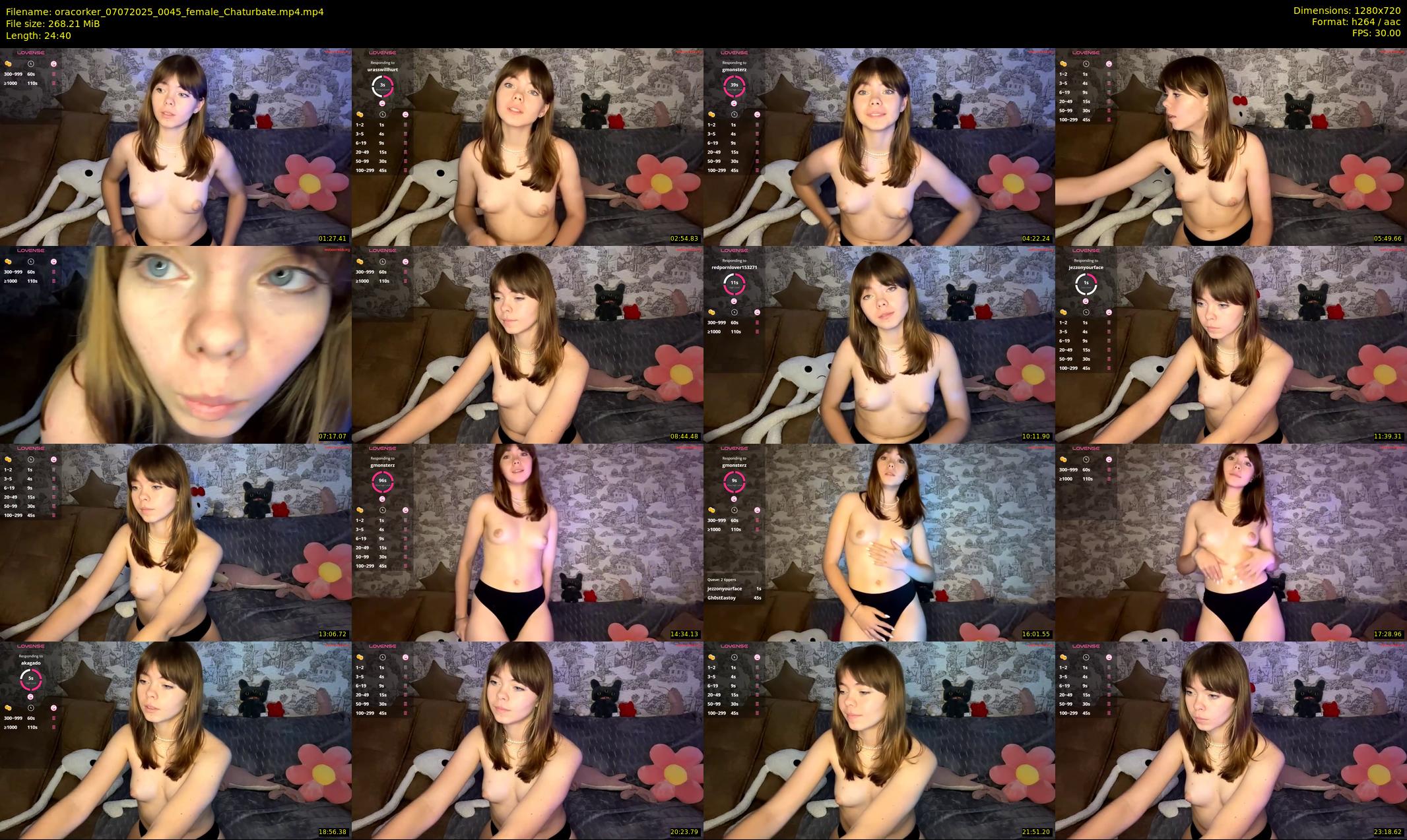 oracorker — 25 minute Chaturbate female cam show recording, 720p, Jul 7, 2025