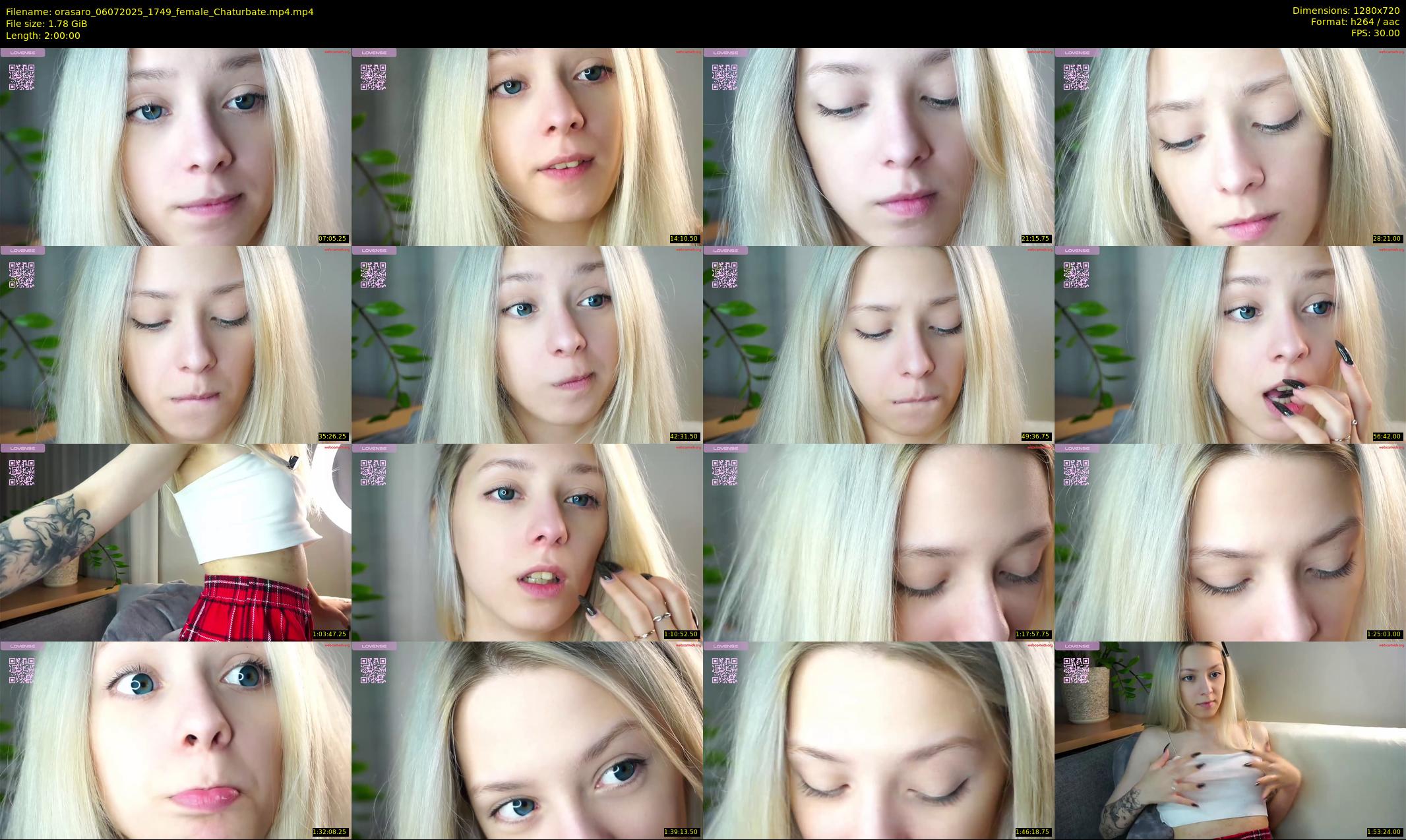 orasaro — 120 minute Chaturbate female cam show recording, 720p, Jul 6, 2025