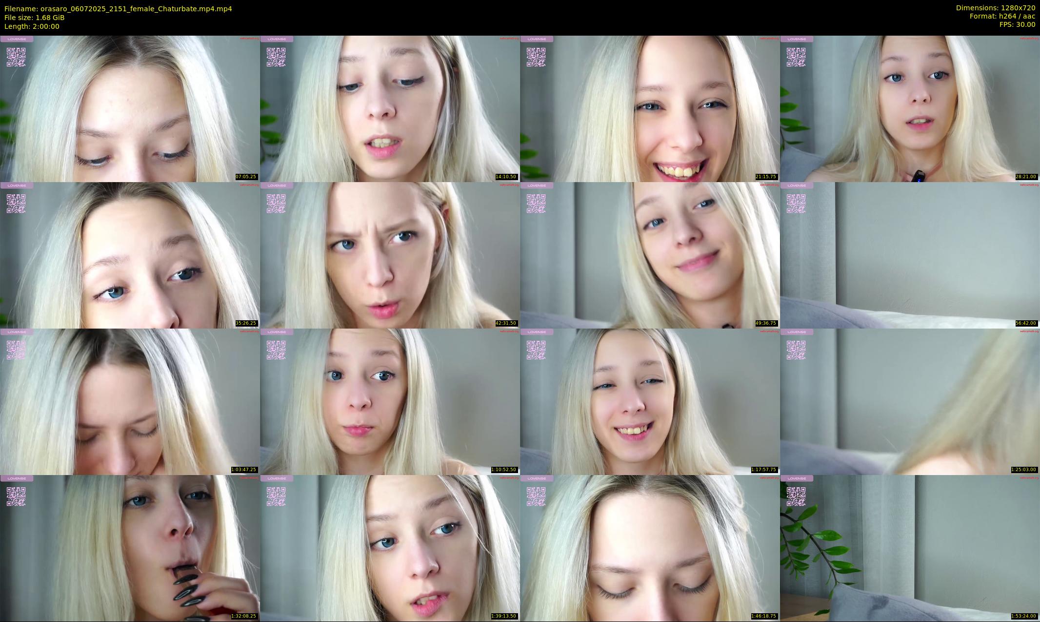 orasaro — 120 minute Chaturbate female cam show recording, 720p, Jul 6, 2025