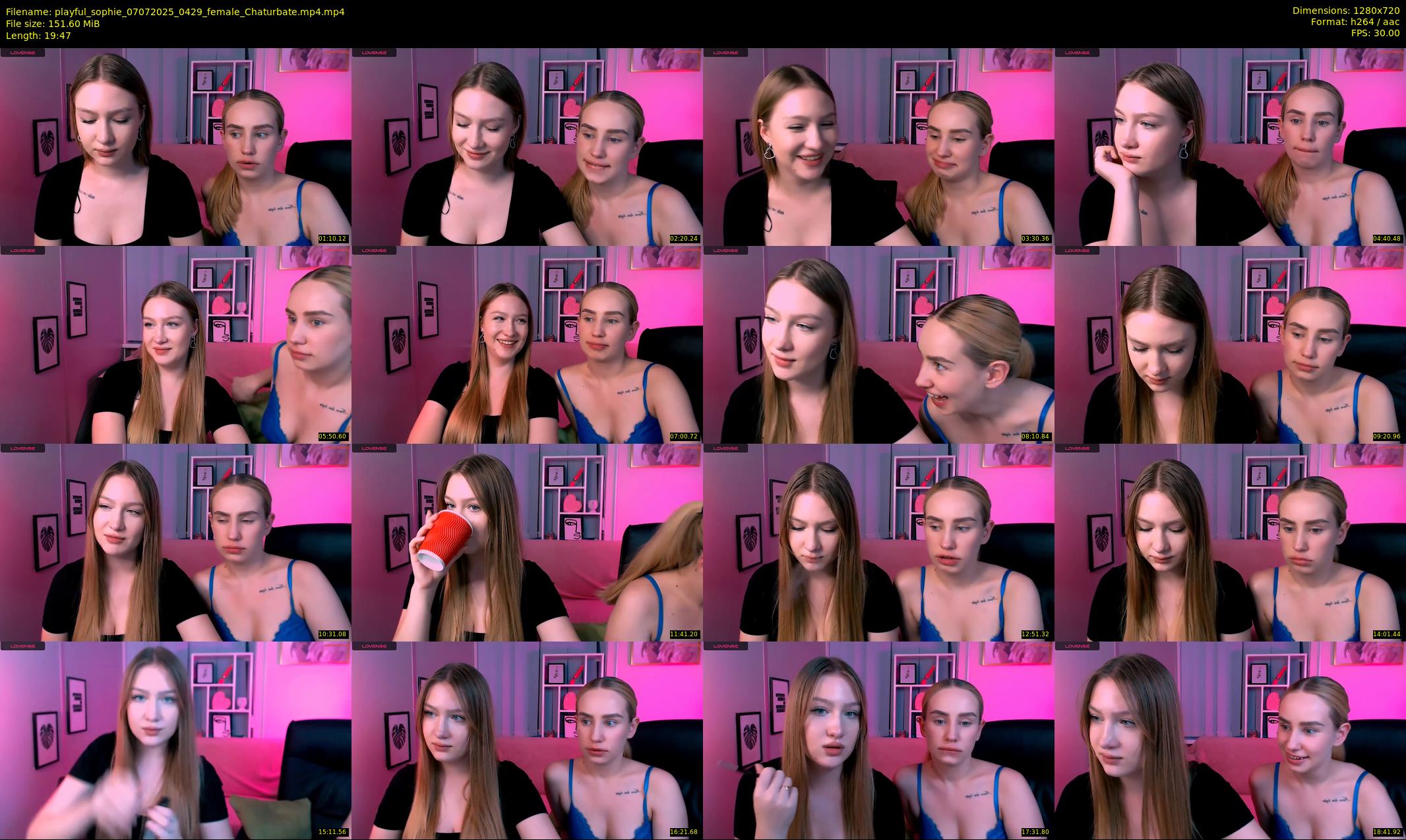 playful_sophie — 20 minute Chaturbate female cam show recording, 720p, Jul 7, 2025
