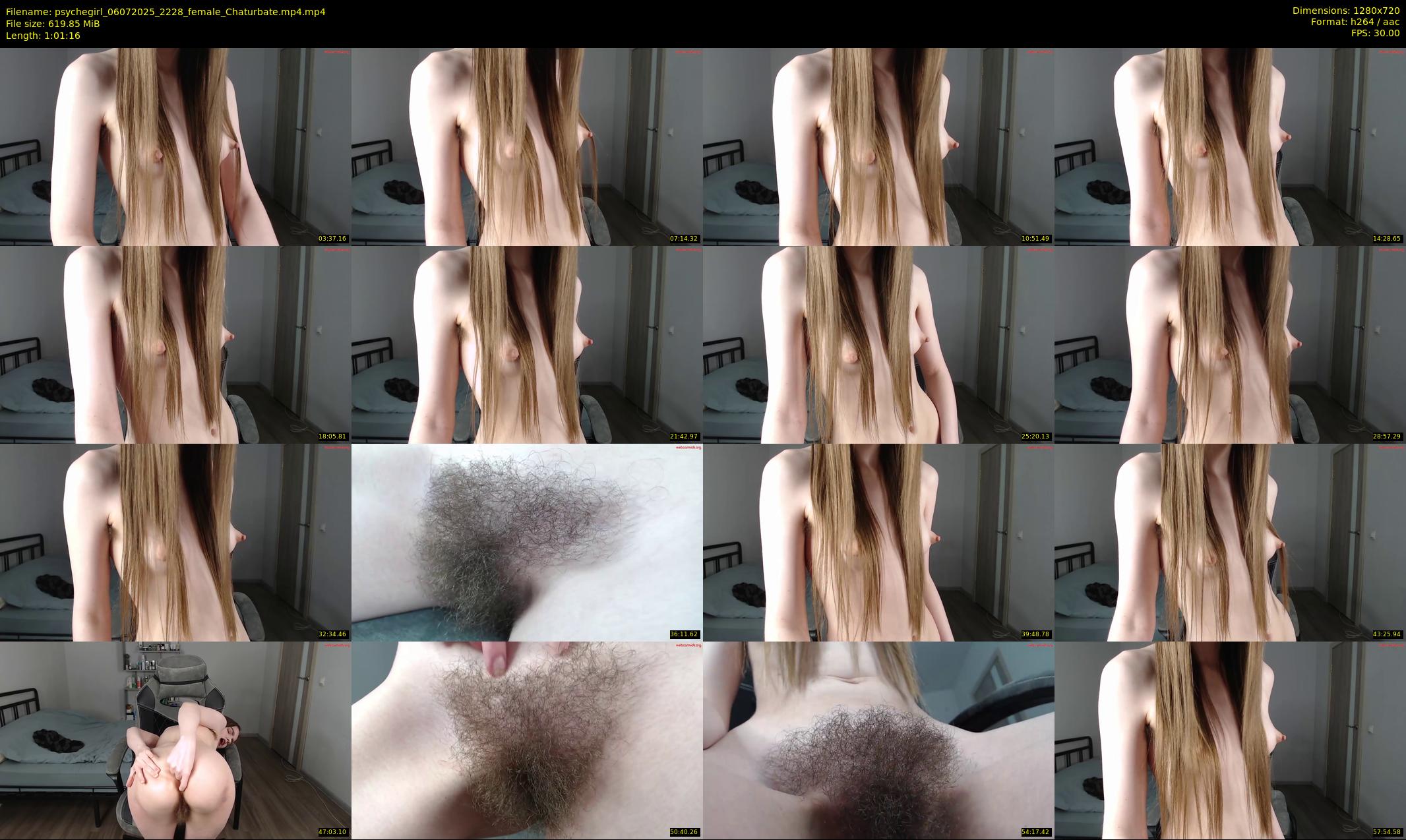 psychegirl — 62 minute Chaturbate female cam show recording, 720p, Jul 6, 2025