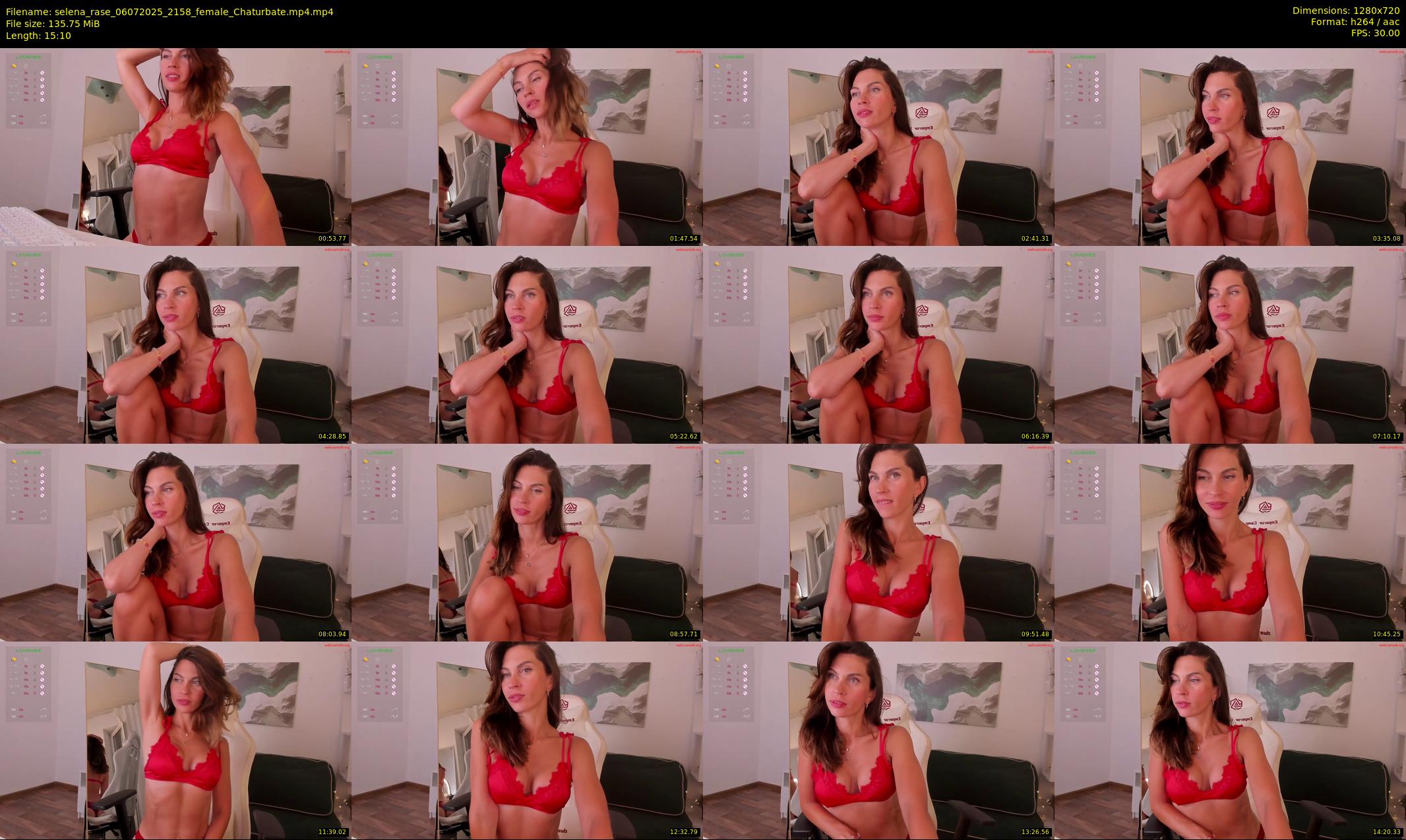 selena_rase — 16 minute Chaturbate female cam show recording, 720p, Jul 6, 2025