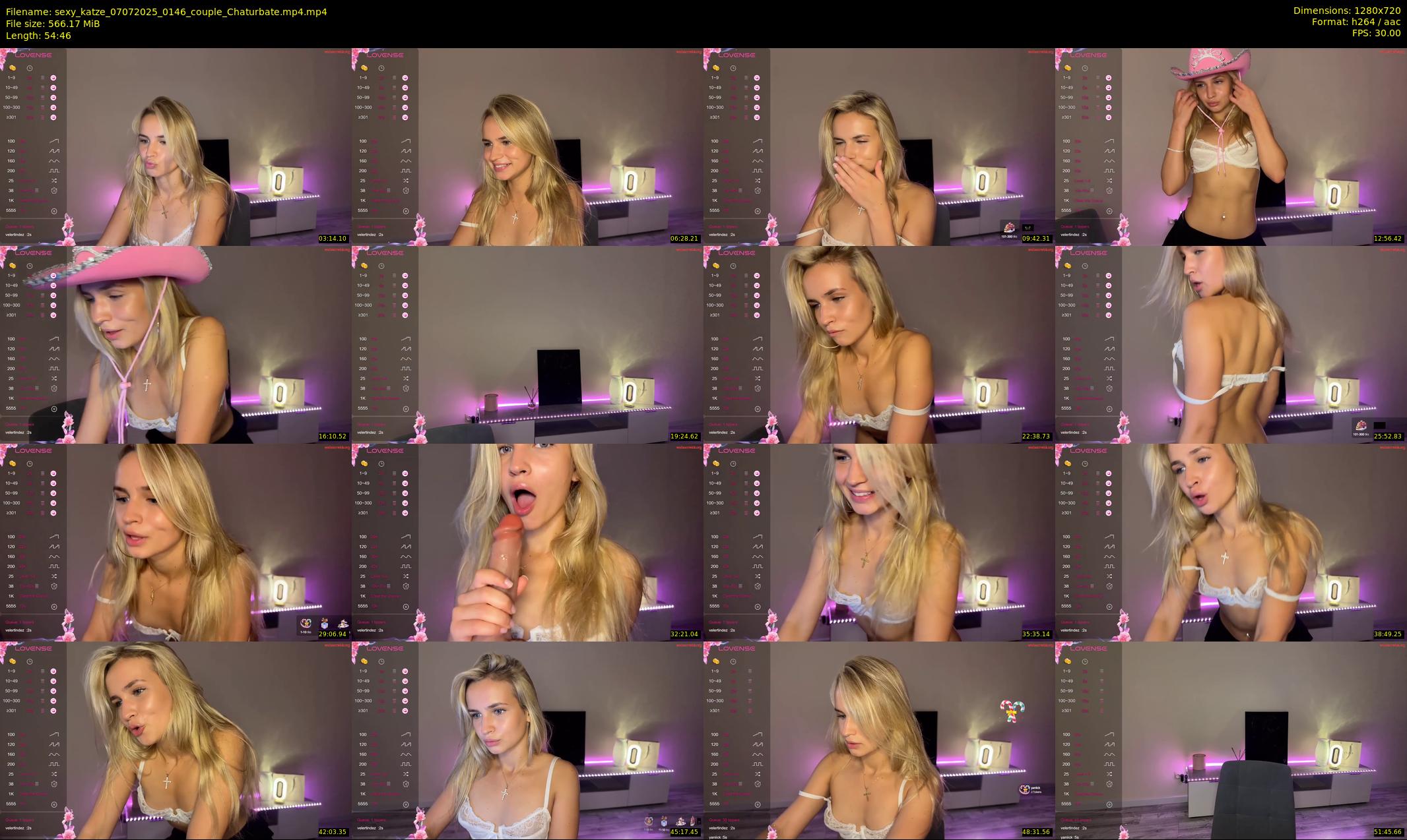sexy_katze — 55 minute Chaturbate couple cam show recording, 720p, Jul 7, 2025