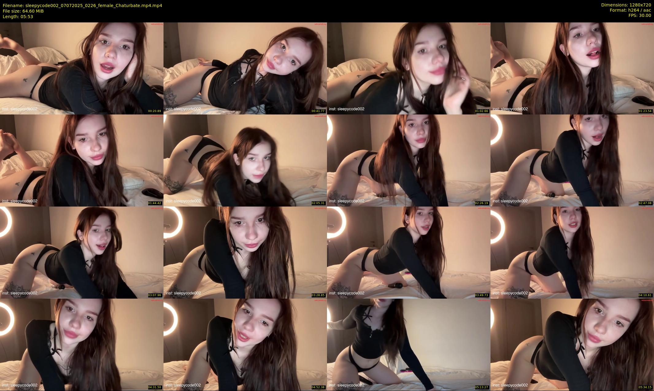 sleepycode002 — 6 minute Chaturbate female cam show recording, 720p, Jul 7, 2025