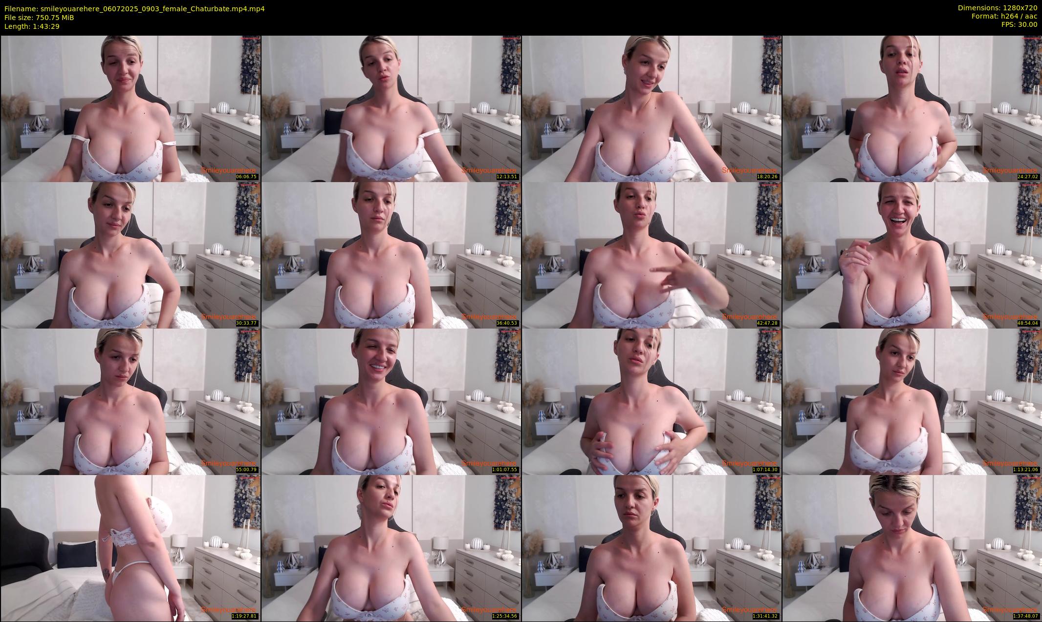 smileyouarehere — 104 minute Chaturbate female cam show recording, 720p, Jul 6, 2025