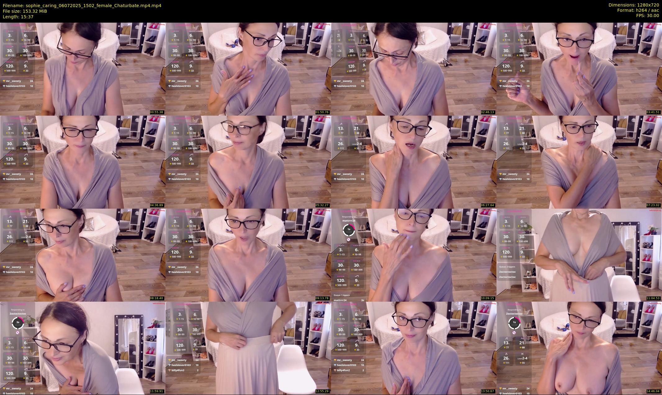 sophie_caring — 16 minute Chaturbate female cam show recording, 720p, Jul 6, 2025
