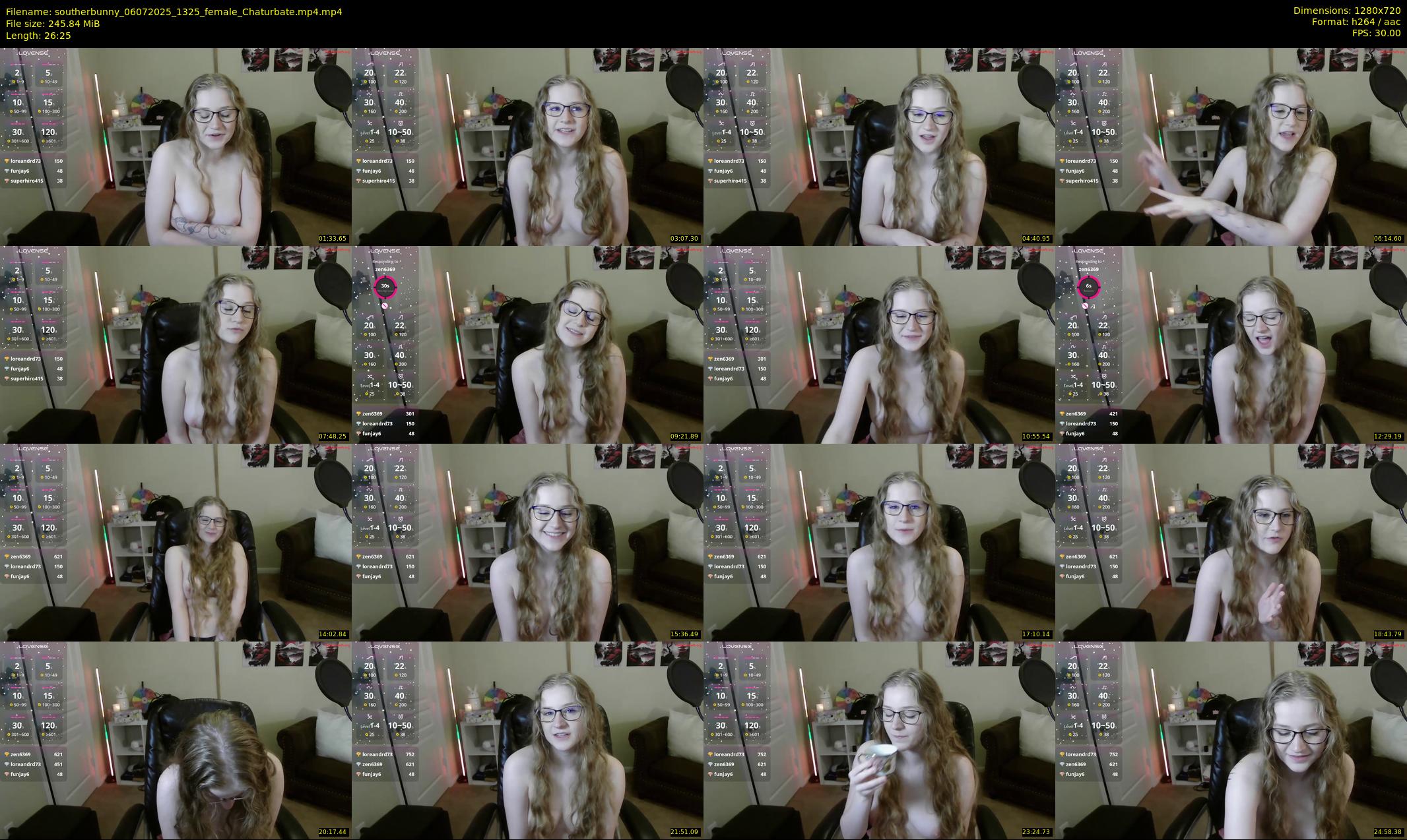 southerbunny — 27 minute Chaturbate female cam show recording, 720p, Jul 6, 2025