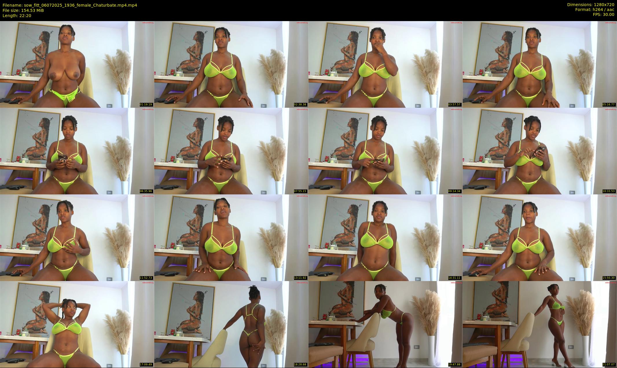 sow_fitt — 23 minute Chaturbate female cam show recording, 720p, Jul 6, 2025