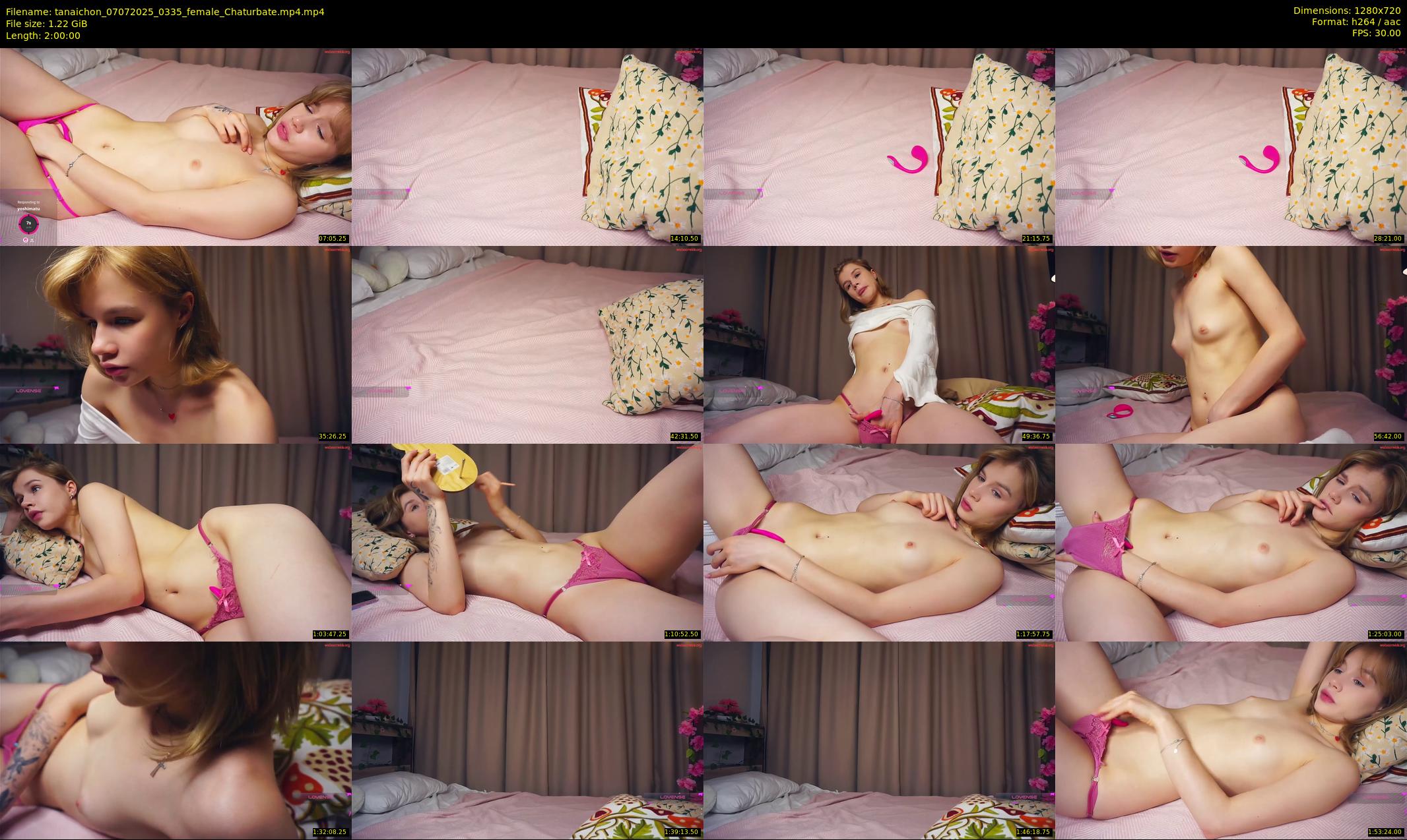 tanaichon — 120 minute Chaturbate female cam show recording, 720p, Jul 7, 2025