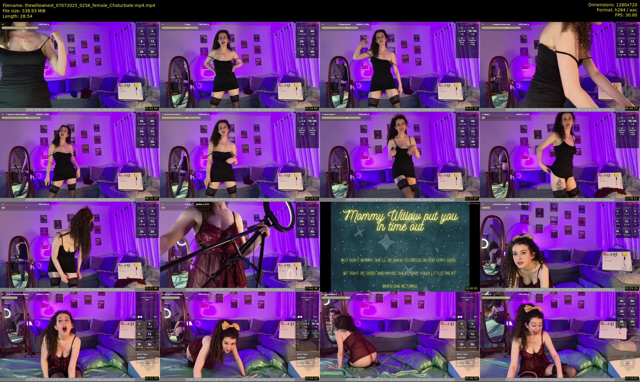 thewillownest — 29 minute Chaturbate female cam show recording, 720p, Jul 7, 2025