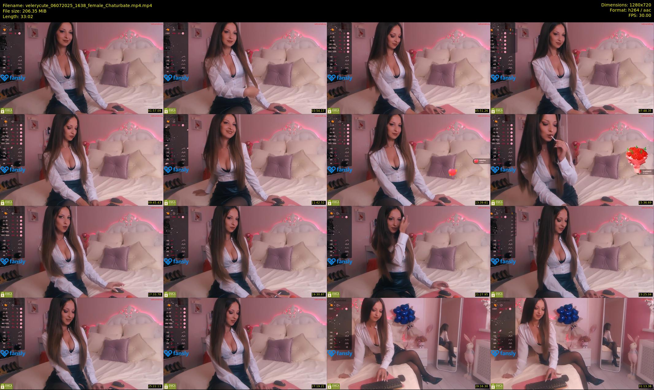 velerycute — 34 minute Chaturbate female cam show recording, 720p, Jul 6, 2025