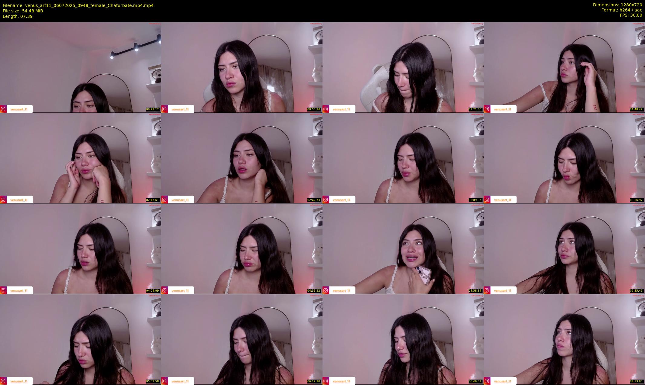 venus_art11 — 8 minute Chaturbate female cam show recording, 720p, Jul 6, 2025