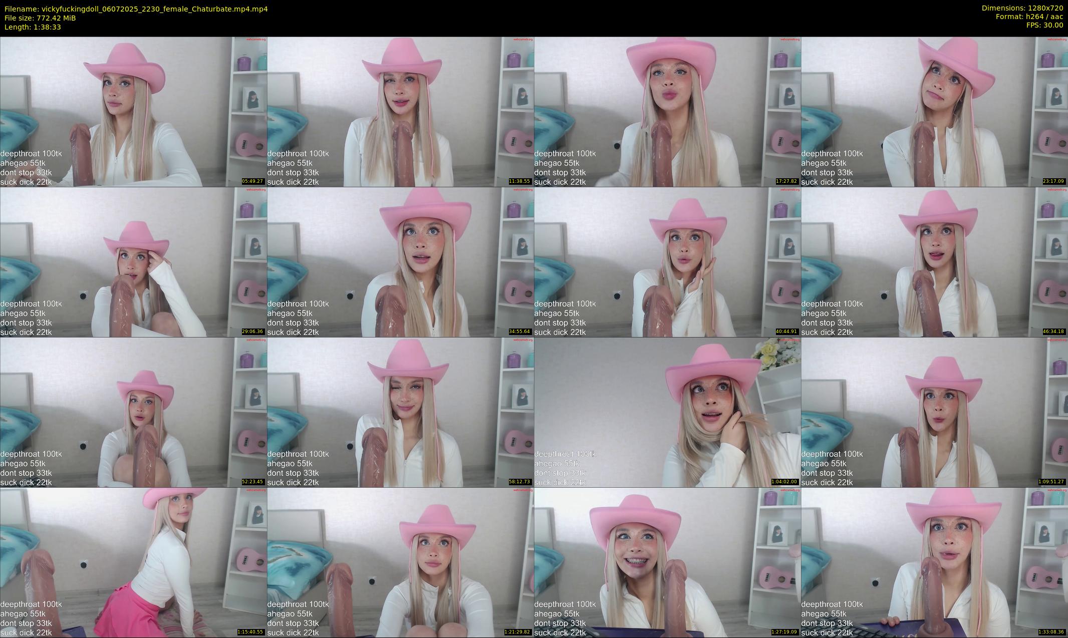 vickyfuckingdoll — 99 minute Chaturbate female cam show recording, 720p, Jul 6, 2025