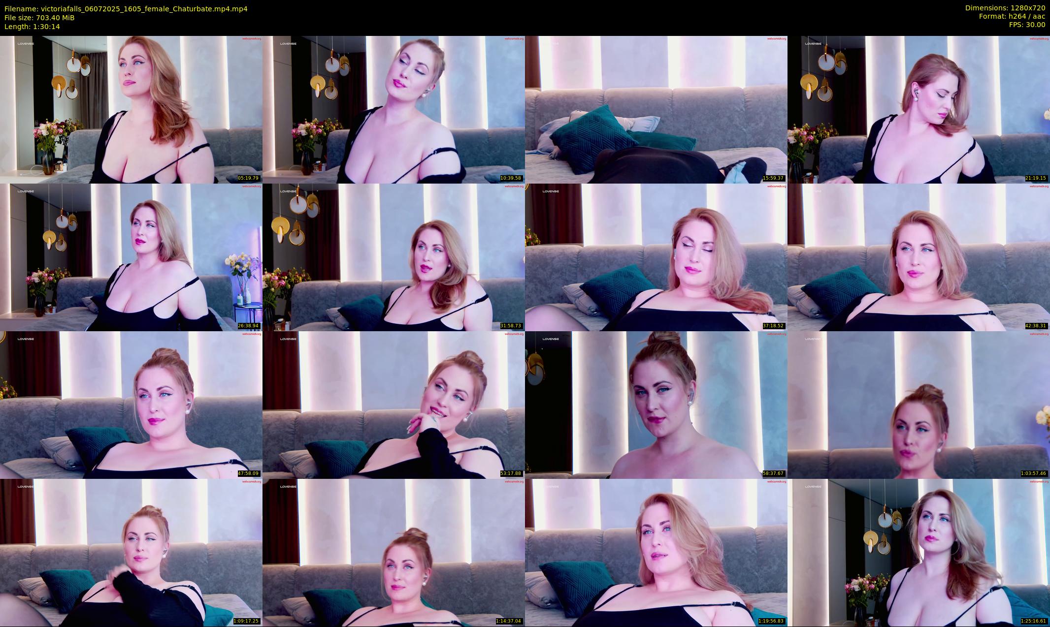 victoriafalls — 91 minute Chaturbate female cam show recording, 720p, Jul 6, 2025