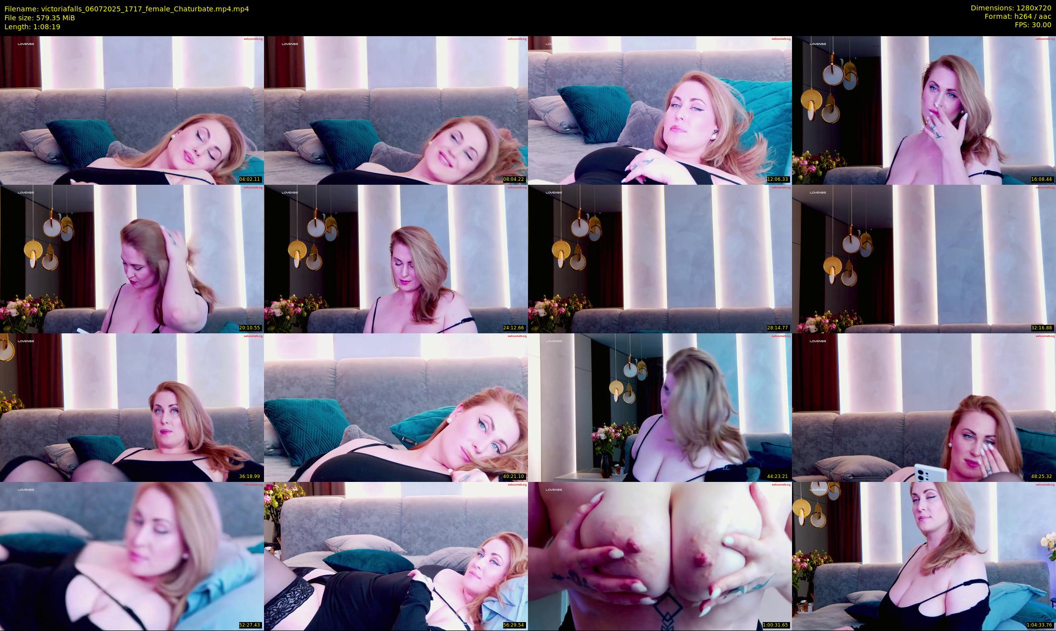 victoriafalls — 69 minute Chaturbate female cam show recording, 720p, Jul 6, 2025