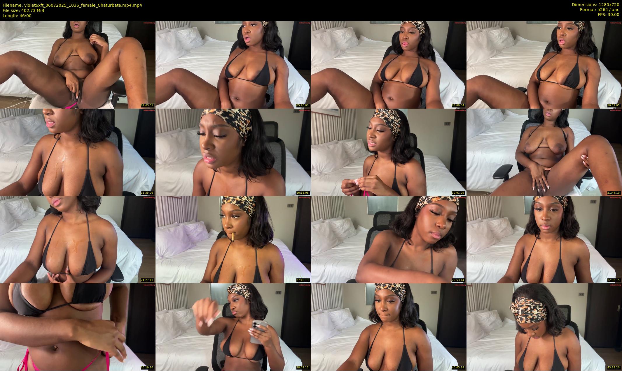 violet6xft — 46 minute Chaturbate female cam show recording, 720p, Jul 6, 2025