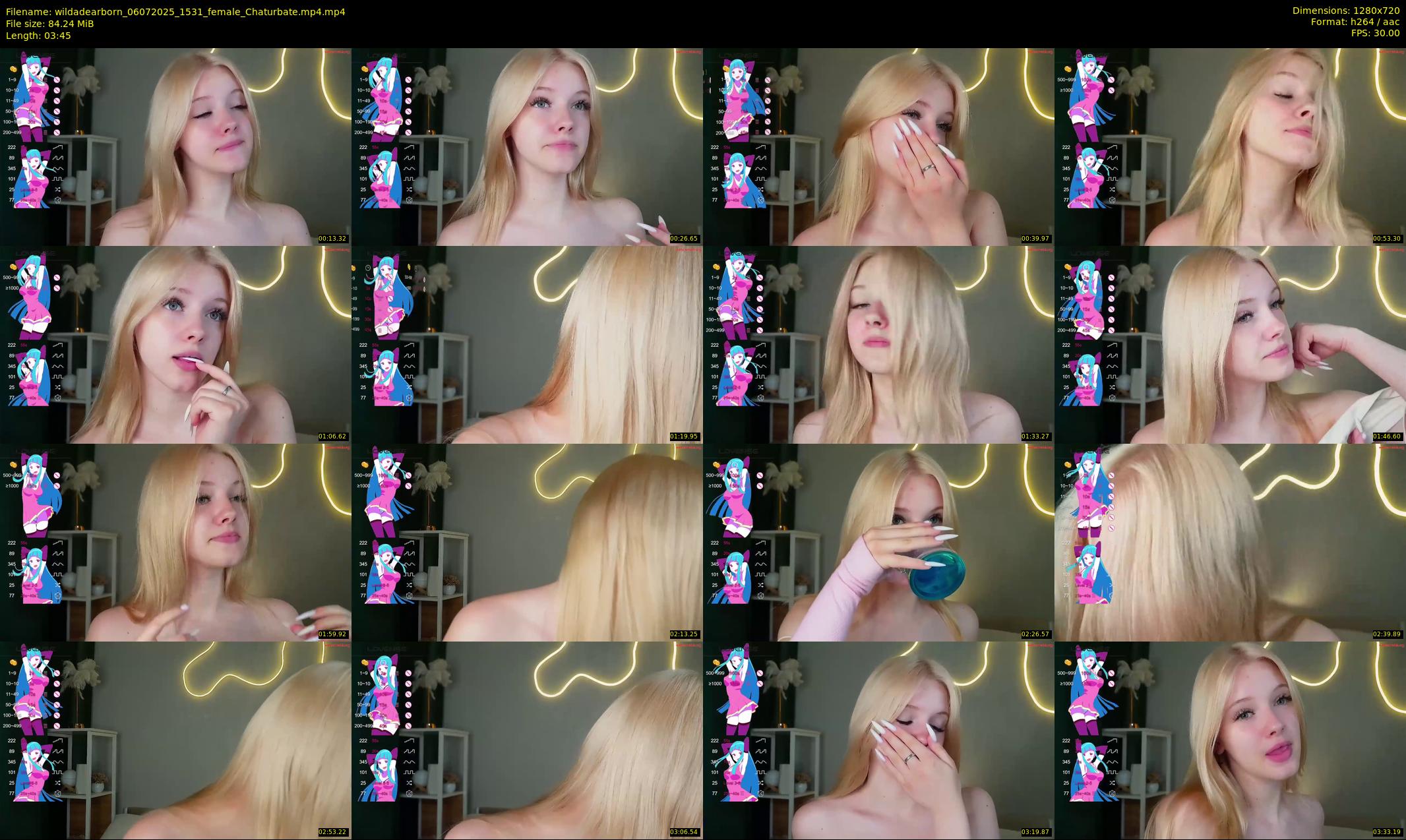 wildadearborn — 4 minute Chaturbate female cam show recording, 720p, Jul 6, 2025