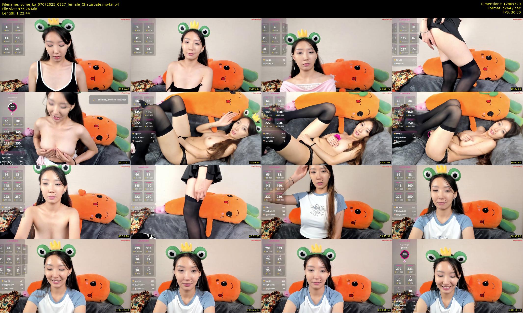 yume_ko — 83 minute Chaturbate female cam show recording, 720p, Jul 7, 2025