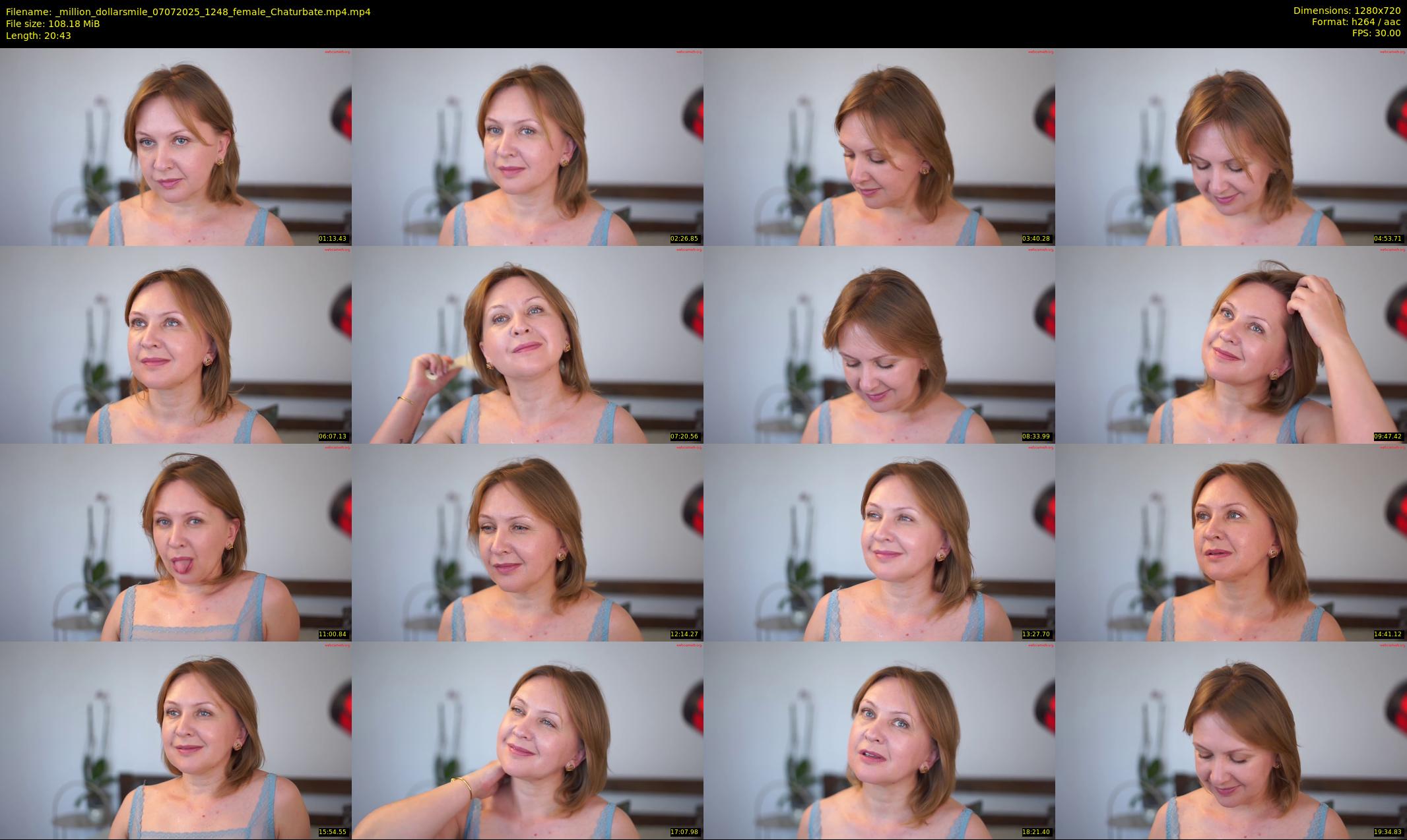_million_dollarsmile — 21 minute Chaturbate female cam show recording, 720p, Jul 7, 2025