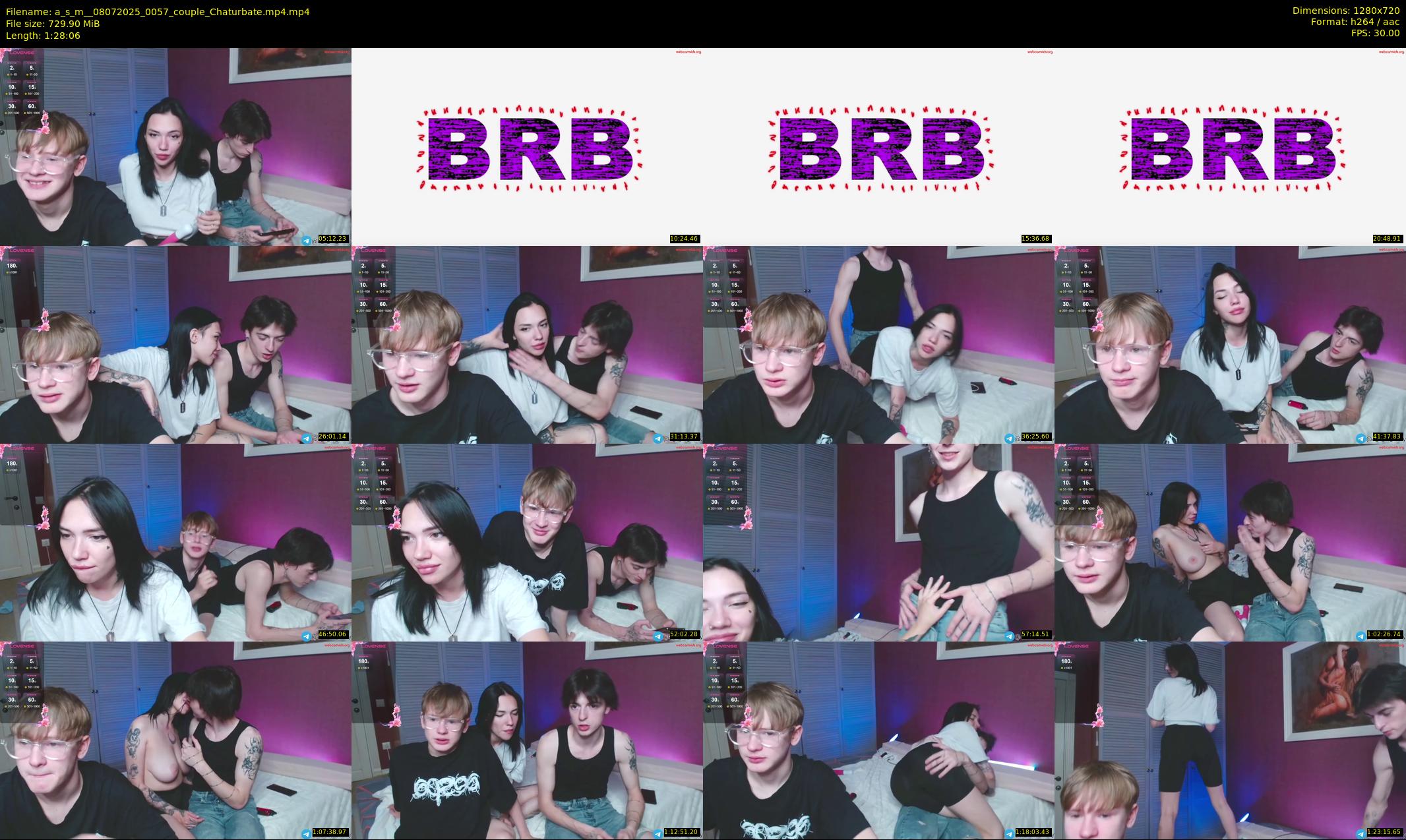 a_s_m_ — 89 minute Chaturbate couple cam show recording, 720p, Jul 8, 2025