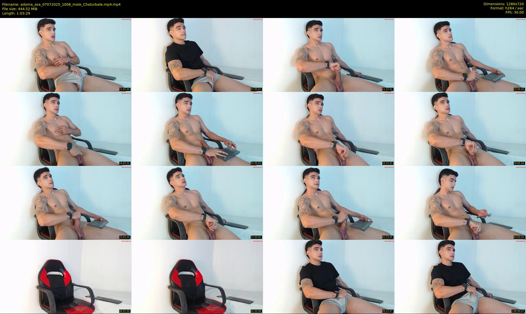 adama_soa — 64 minute Chaturbate male cam show recording, 720p, Jul 7, 2025