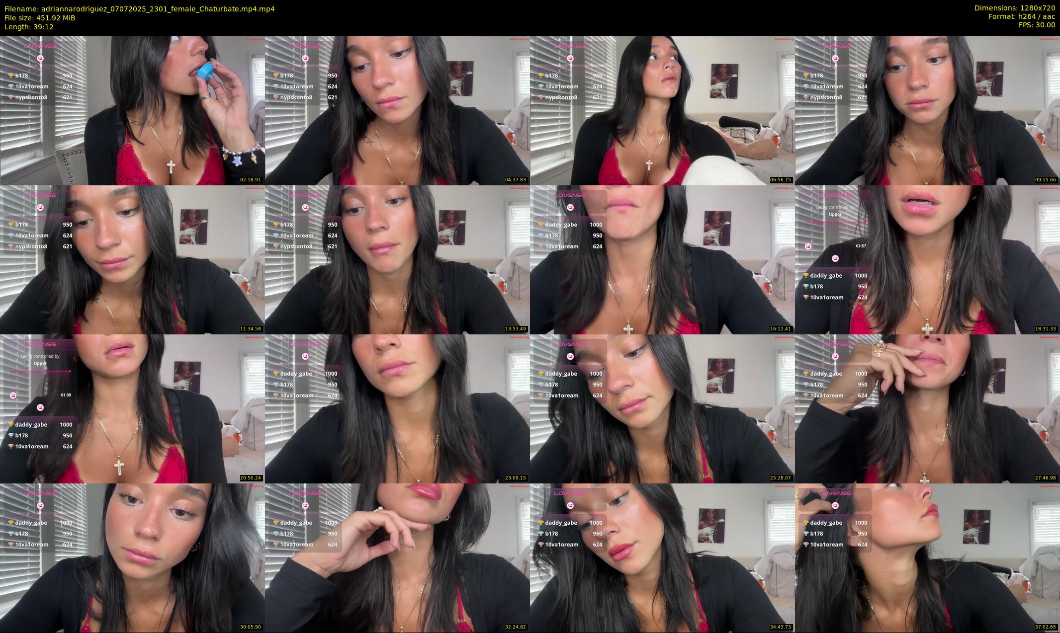 adriannarodriguez — 40 minute Chaturbate female cam show recording, 720p, Jul 7, 2025