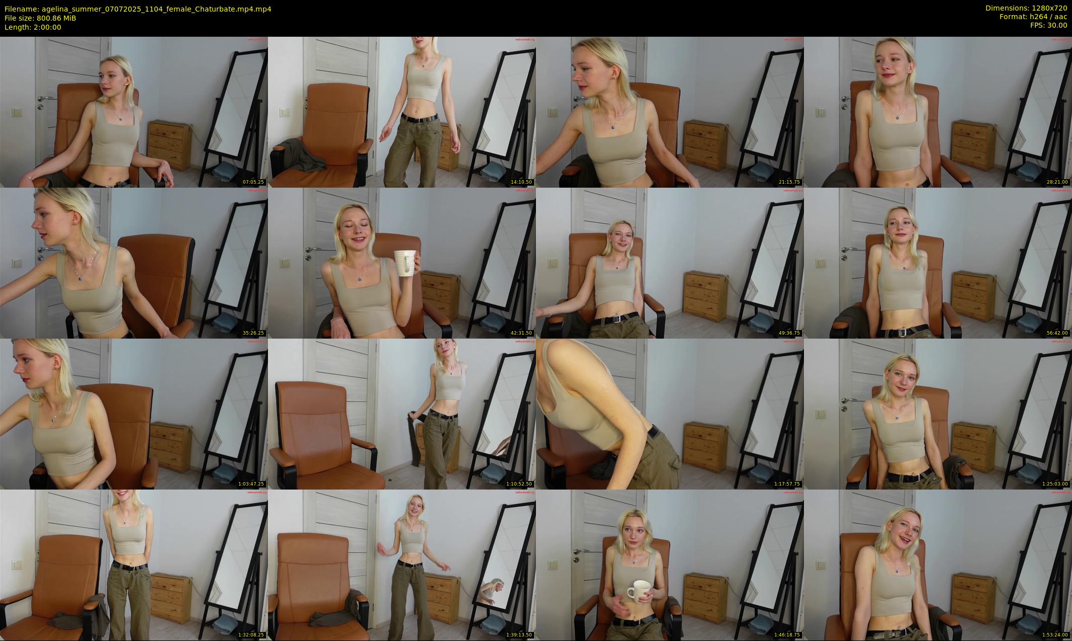 agelina_summer — 120 minute Chaturbate female cam show recording, 720p, Jul 7, 2025