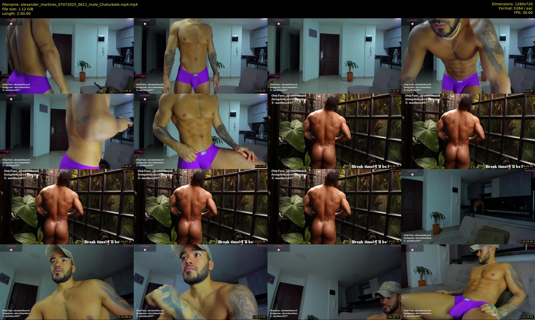alexander_martines — 120 minute Chaturbate male cam show recording, 720p, Jul 7, 2025